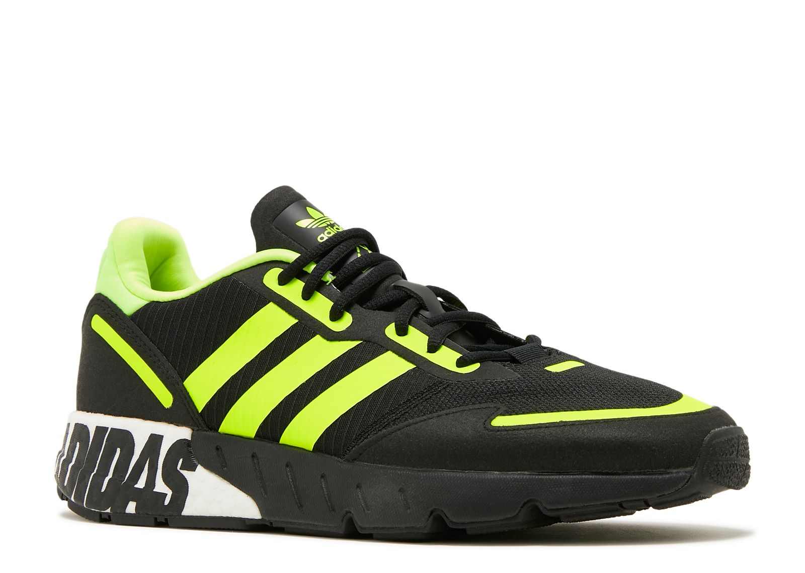 ZX 1K Boost 'Bold Logo Graphic Black Solar Yellow' - Adidas