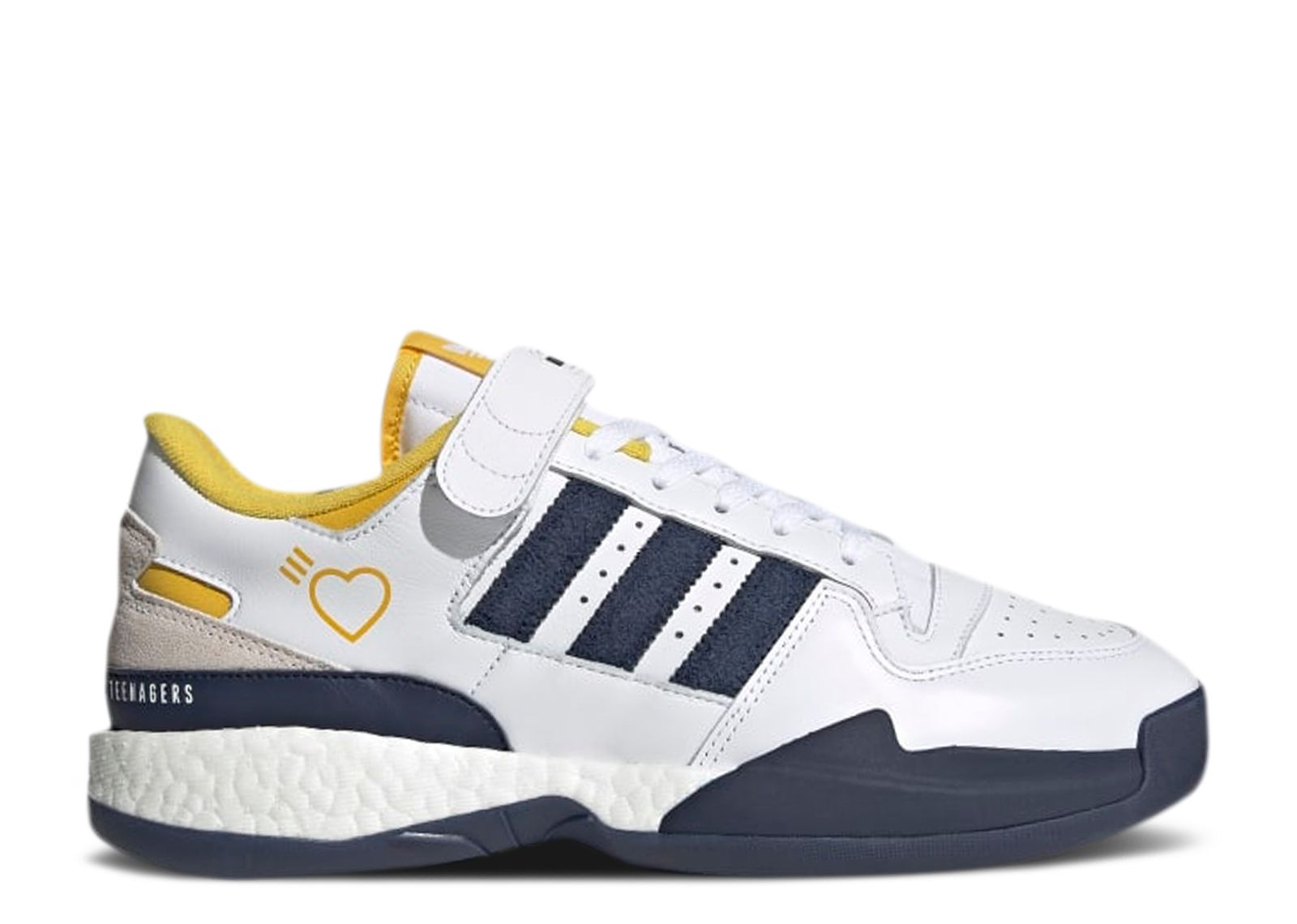 Human Made X Forum Low 'Hazy Yellow Navy' Adidas S42975