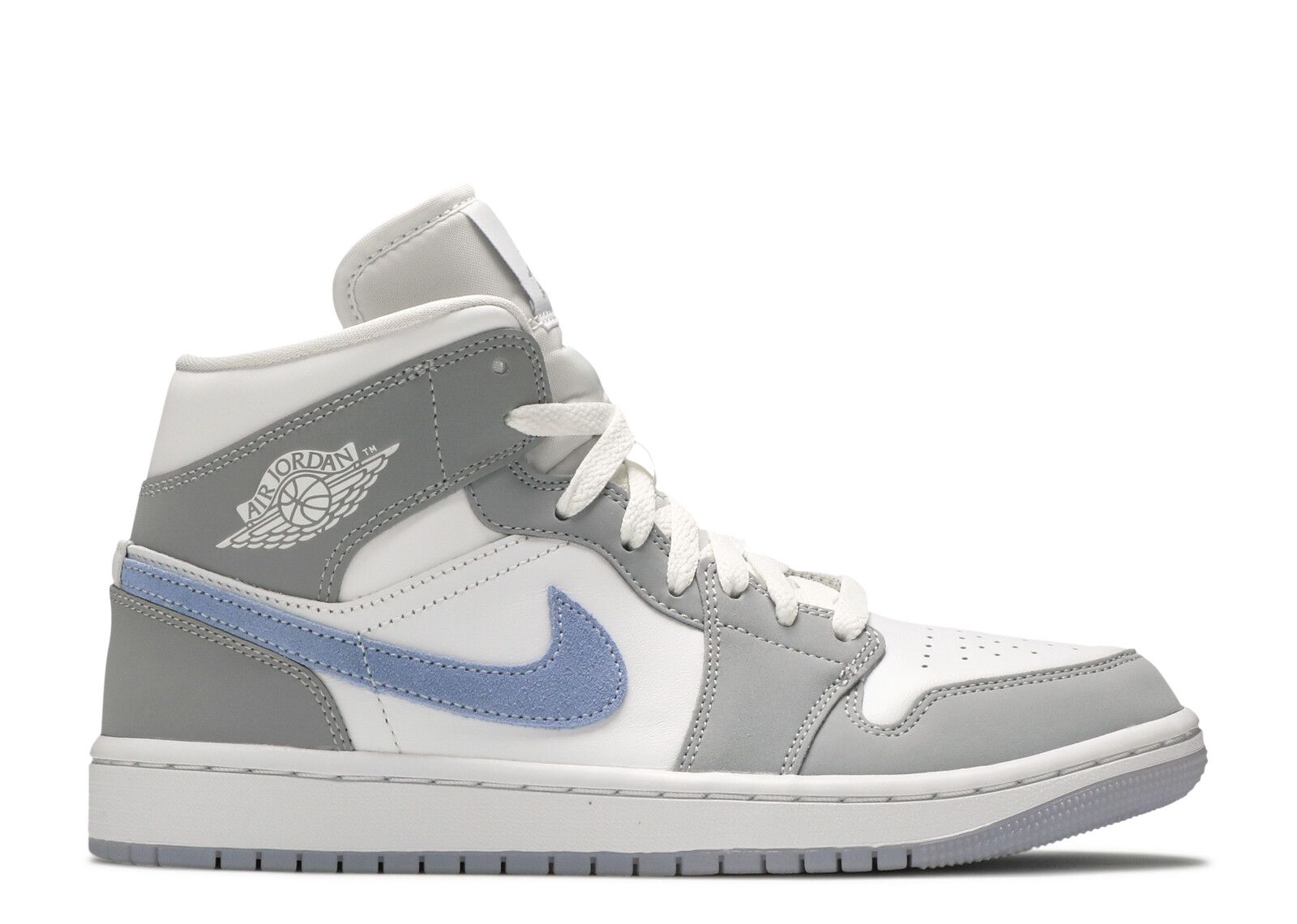 Wmns Jordan 1 Mid 'Wolf Grey Aluminum'