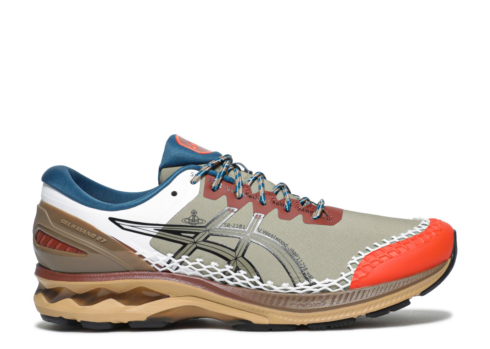 Vivienne Westwood x Gel Kayano 27 DE 'Lichen Green Brown'