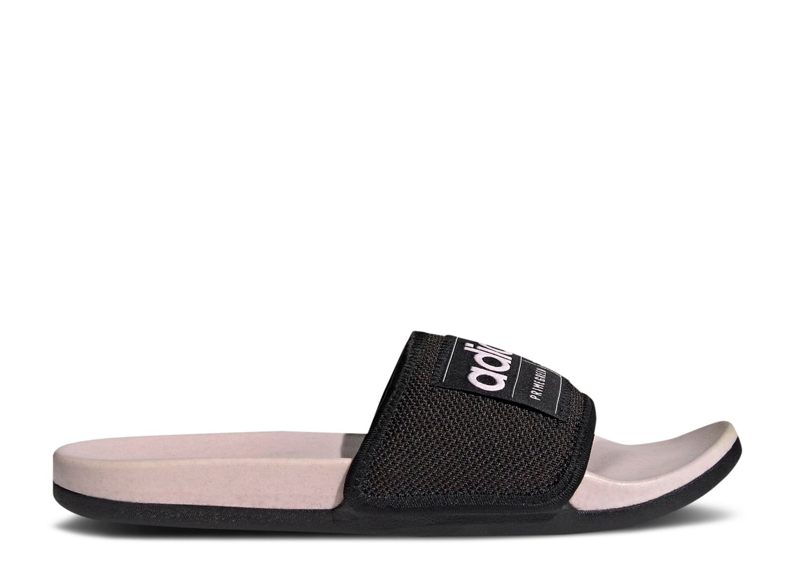 Adidas slides black hot sale and pink