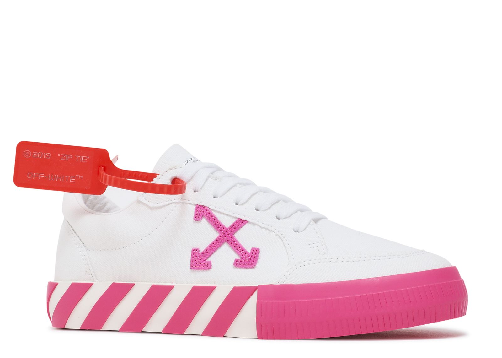 off white arrow low top neon
