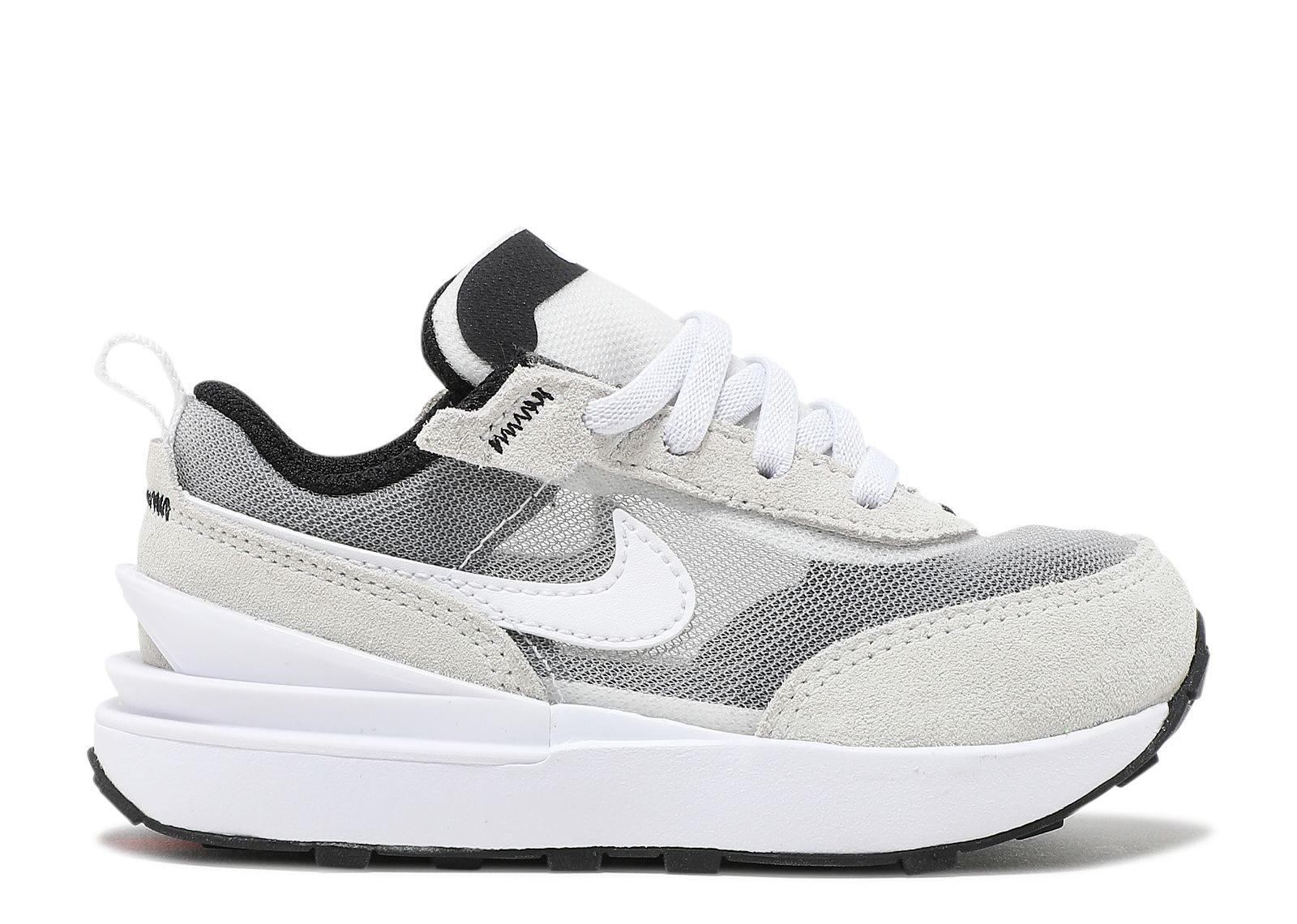 nike waffle one summit white black