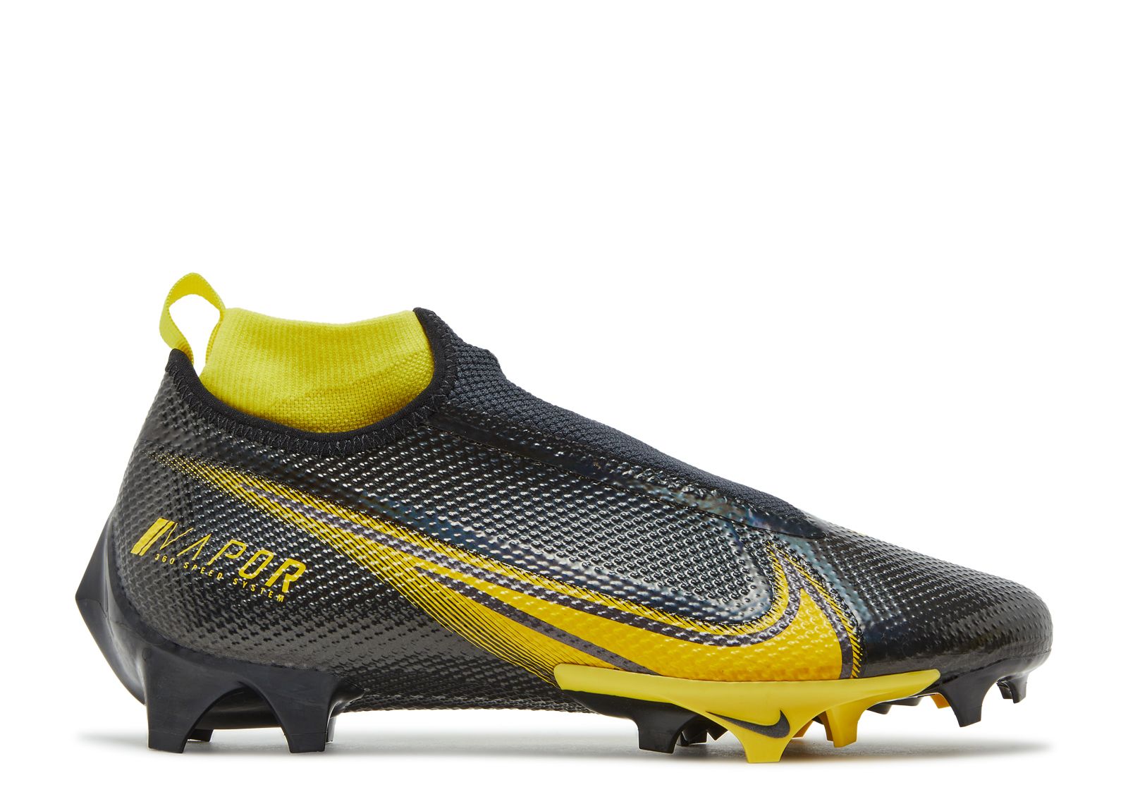 yellow and black nike football cleats