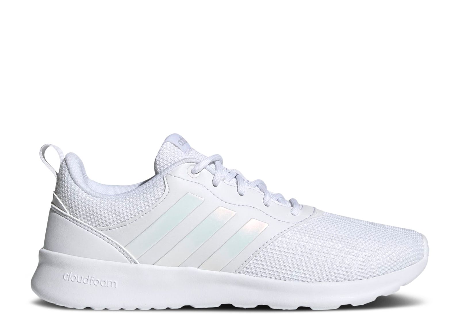 adidas gazelle silver green womens Adidas Cloudfoam QT Racer Running Women's Shoes Clear Onix/ White main image 0