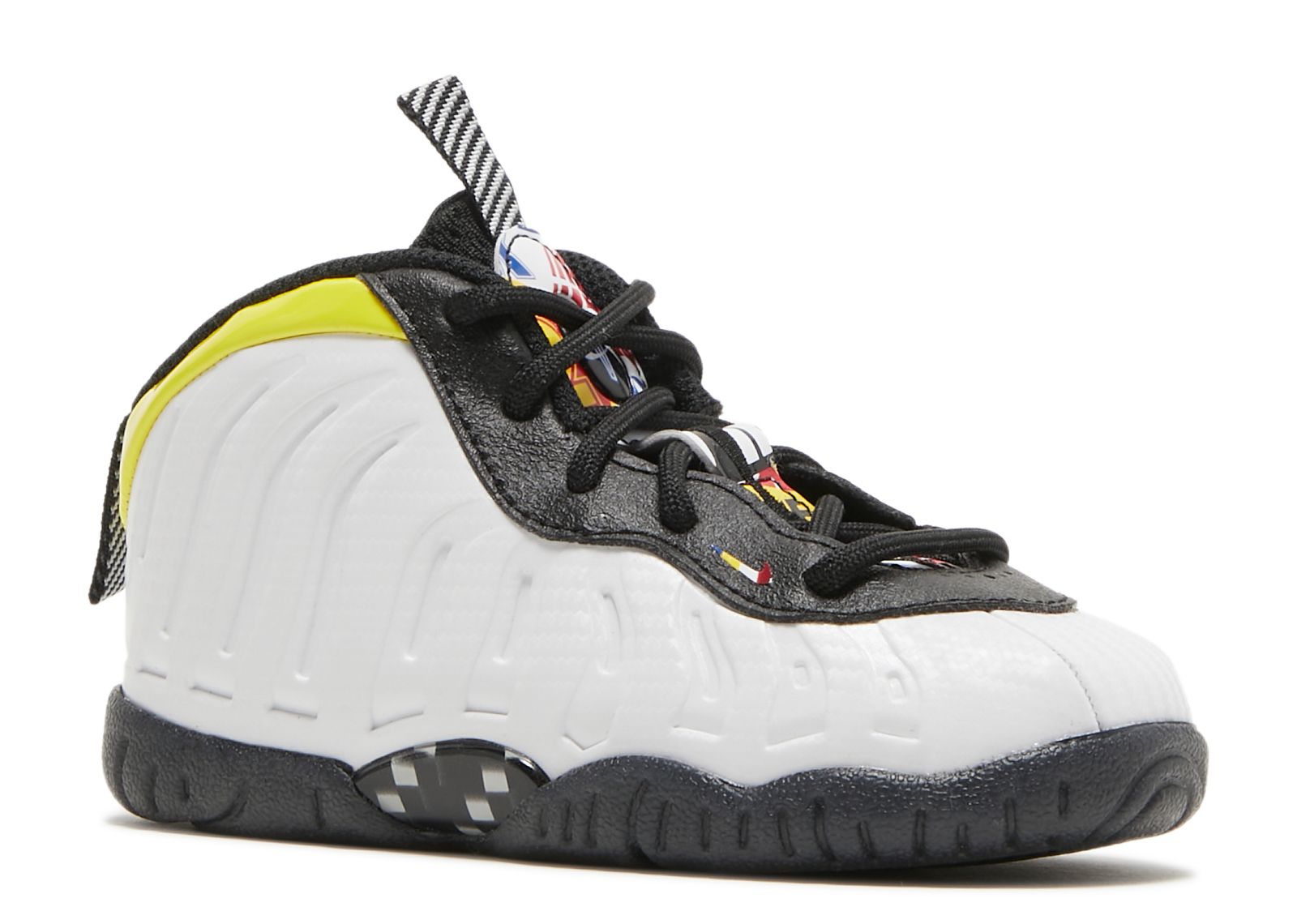 nike little posite one black game royal white