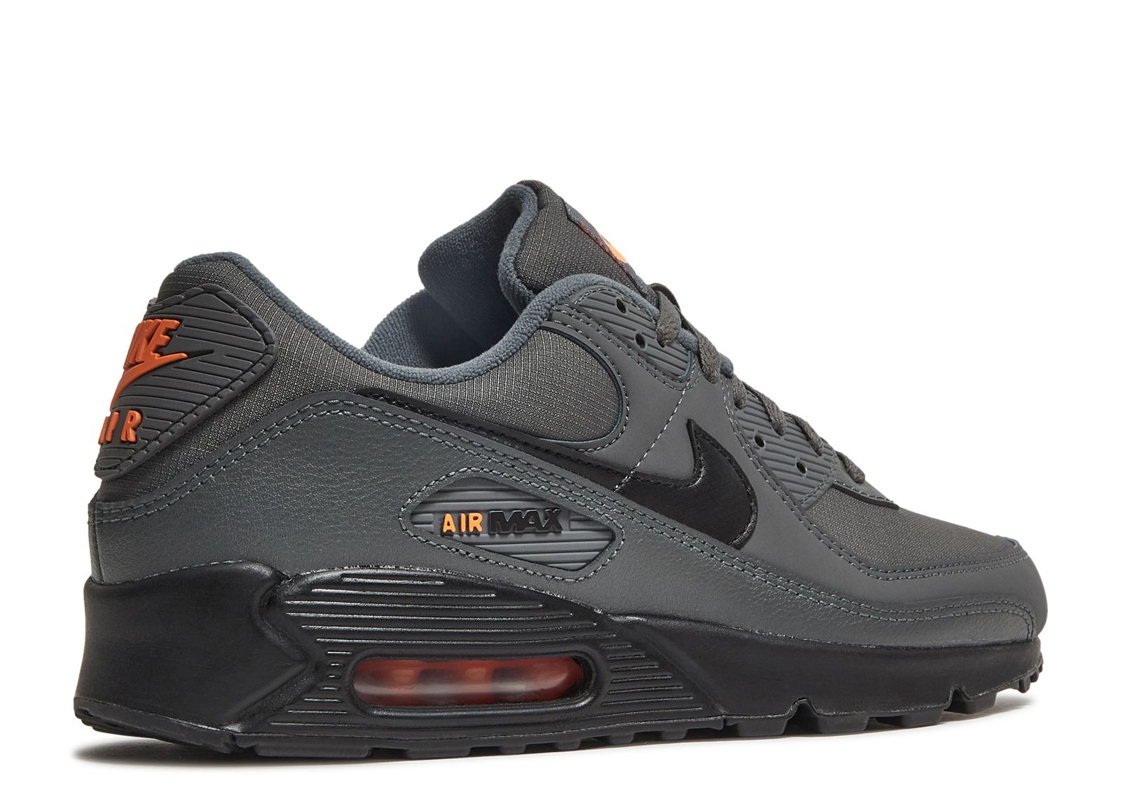 nike air max 90 iron grey total orange