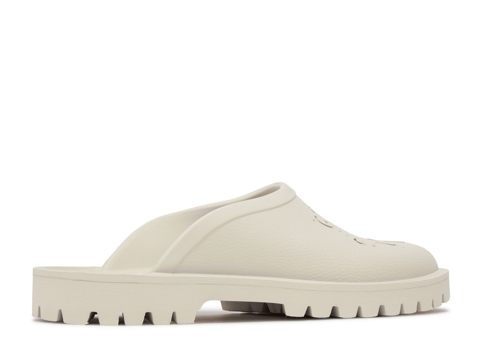 Gucci Slip On Sandal 'Cut Out Monogram Mystic White' - Gucci
