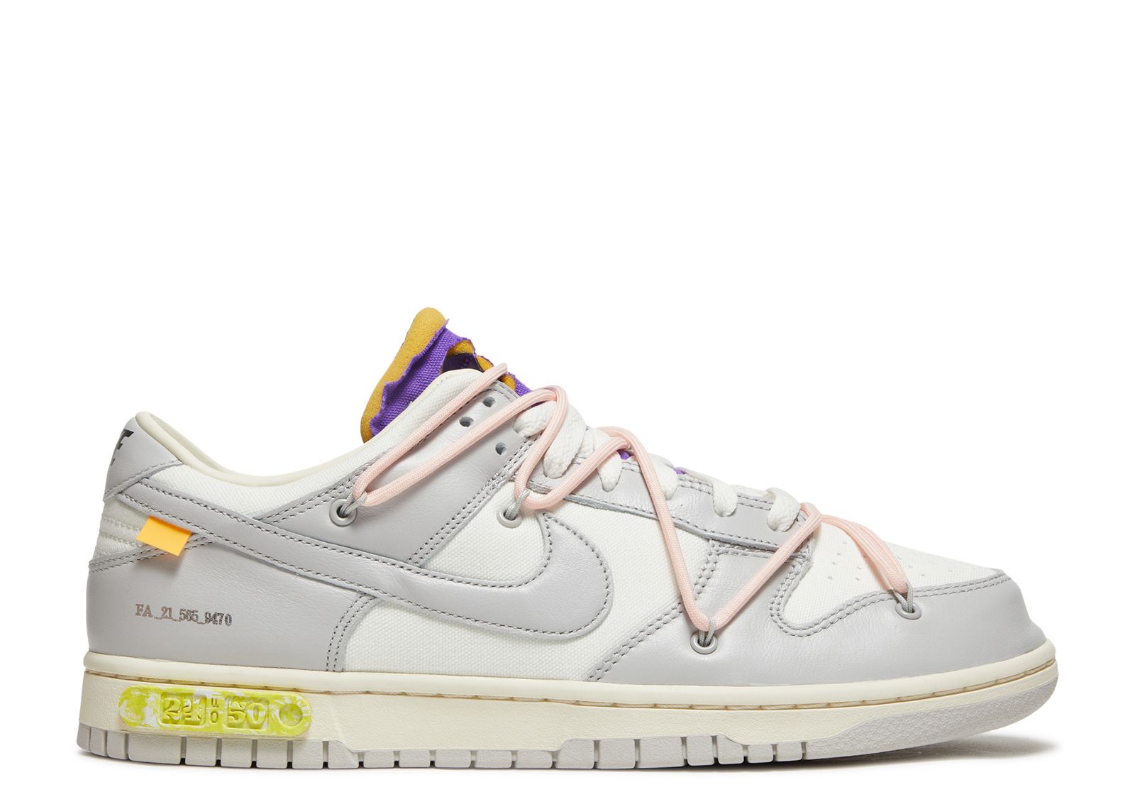 Off White X Dunk Low 'Lot 24 Of 50' - Nike - DM1602 119 - sail