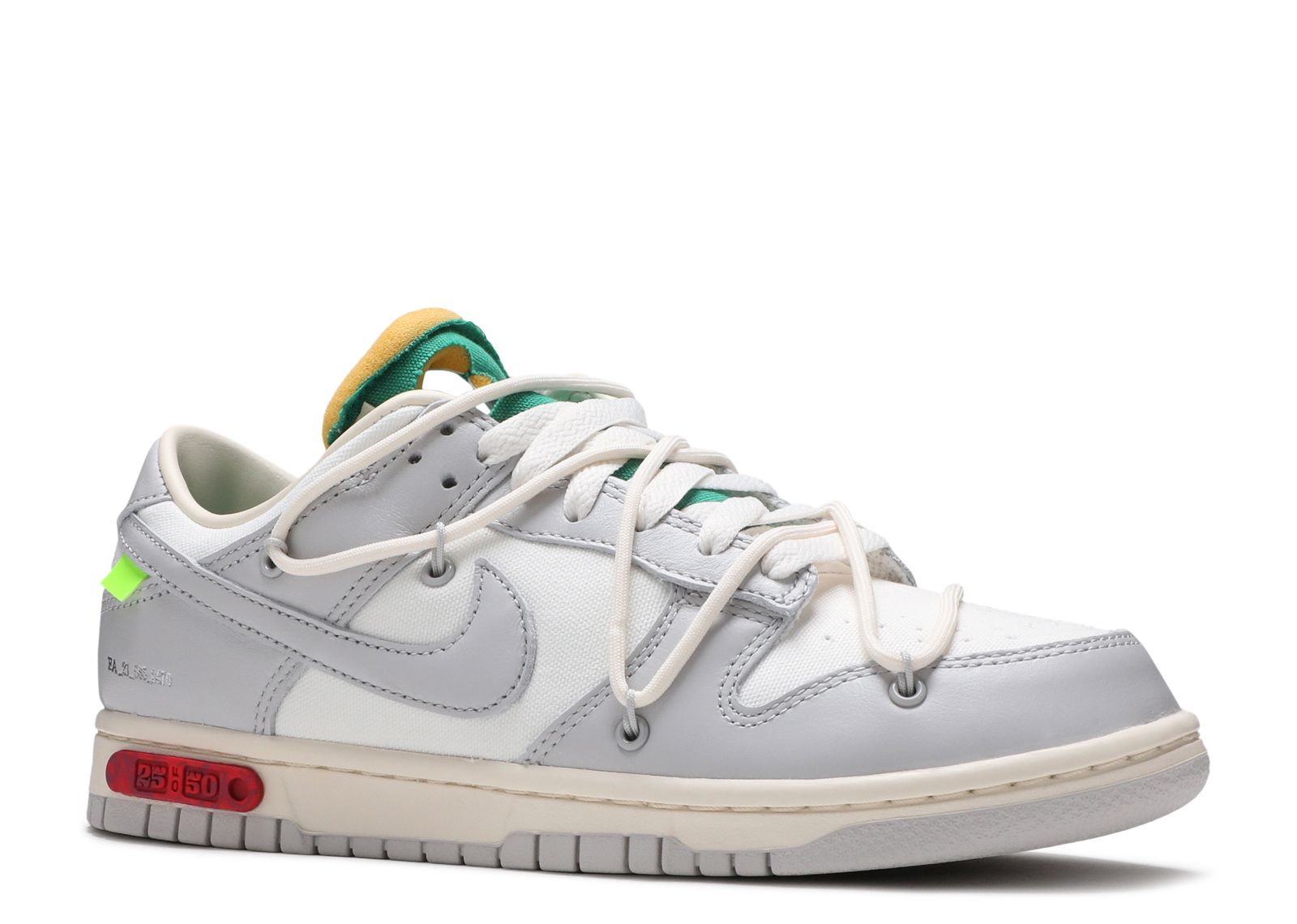 Off White X Dunk Low 'Lot 25 Of 50' - Nike - DM1602 121 - sail ...