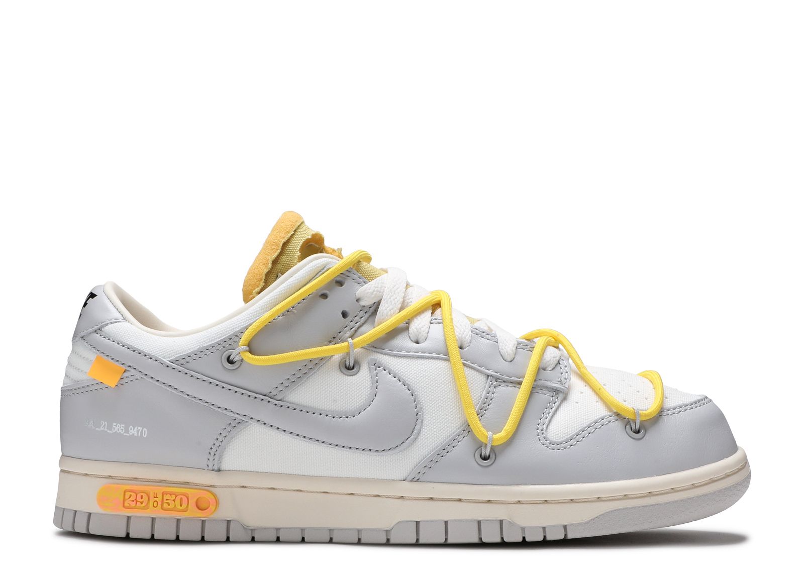 Off White X Dunk Low 'Lot 29 Of 50' - Nike - DM1602 103 - sail