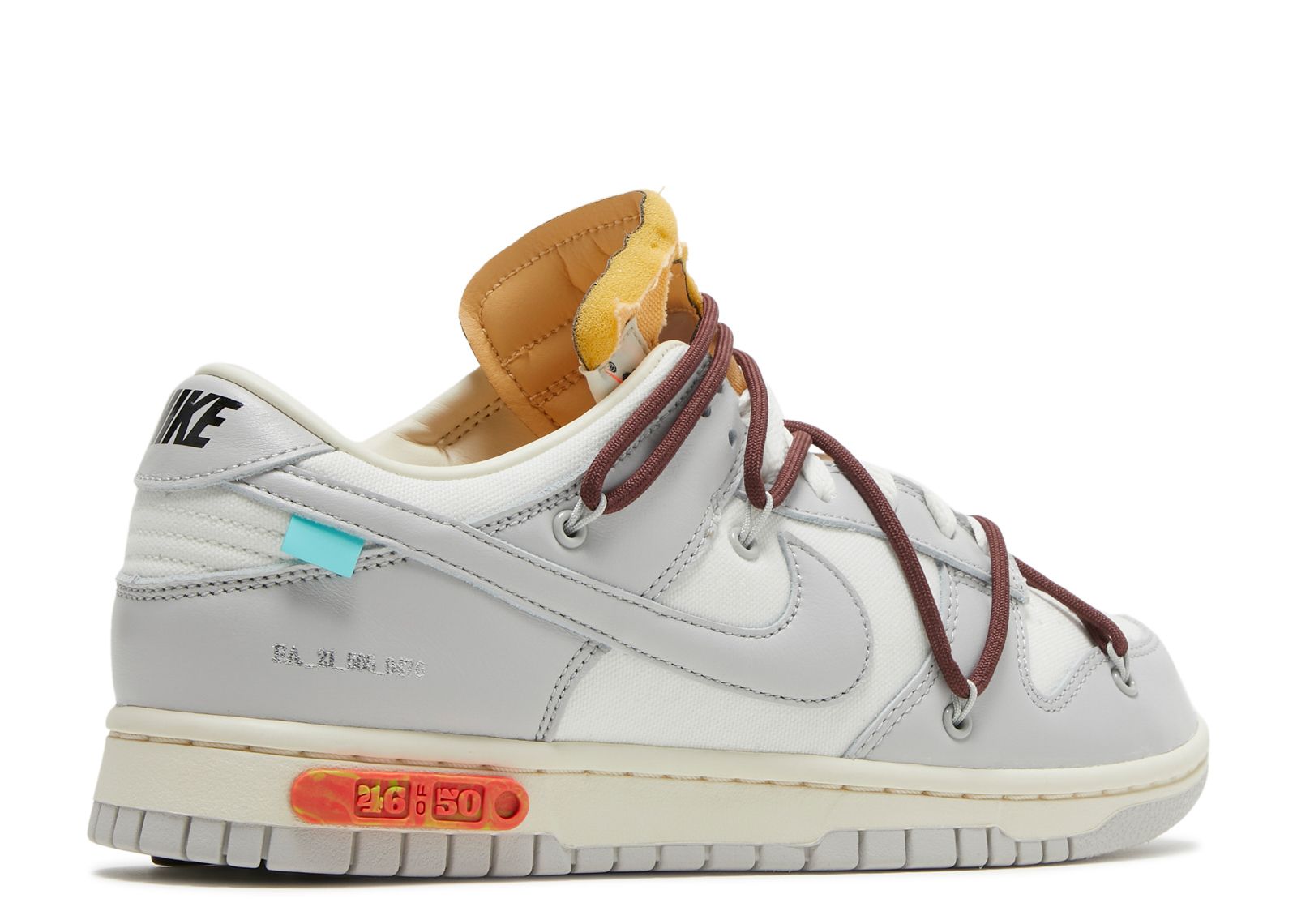 Off White X Dunk Low 'Lot 46 Of 50' - Nike - DM1602 102 - sail