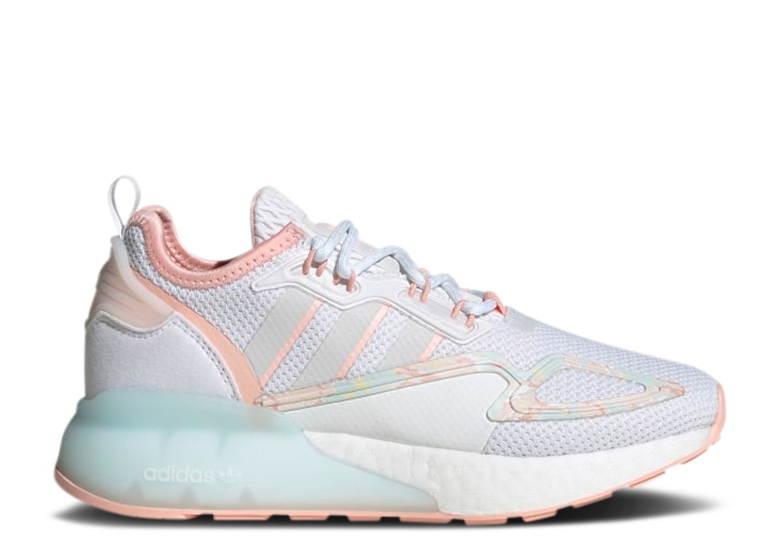 ZX 2K Big Kid 'White Haze Coral' - Adidas - GZ7456 - cloud white