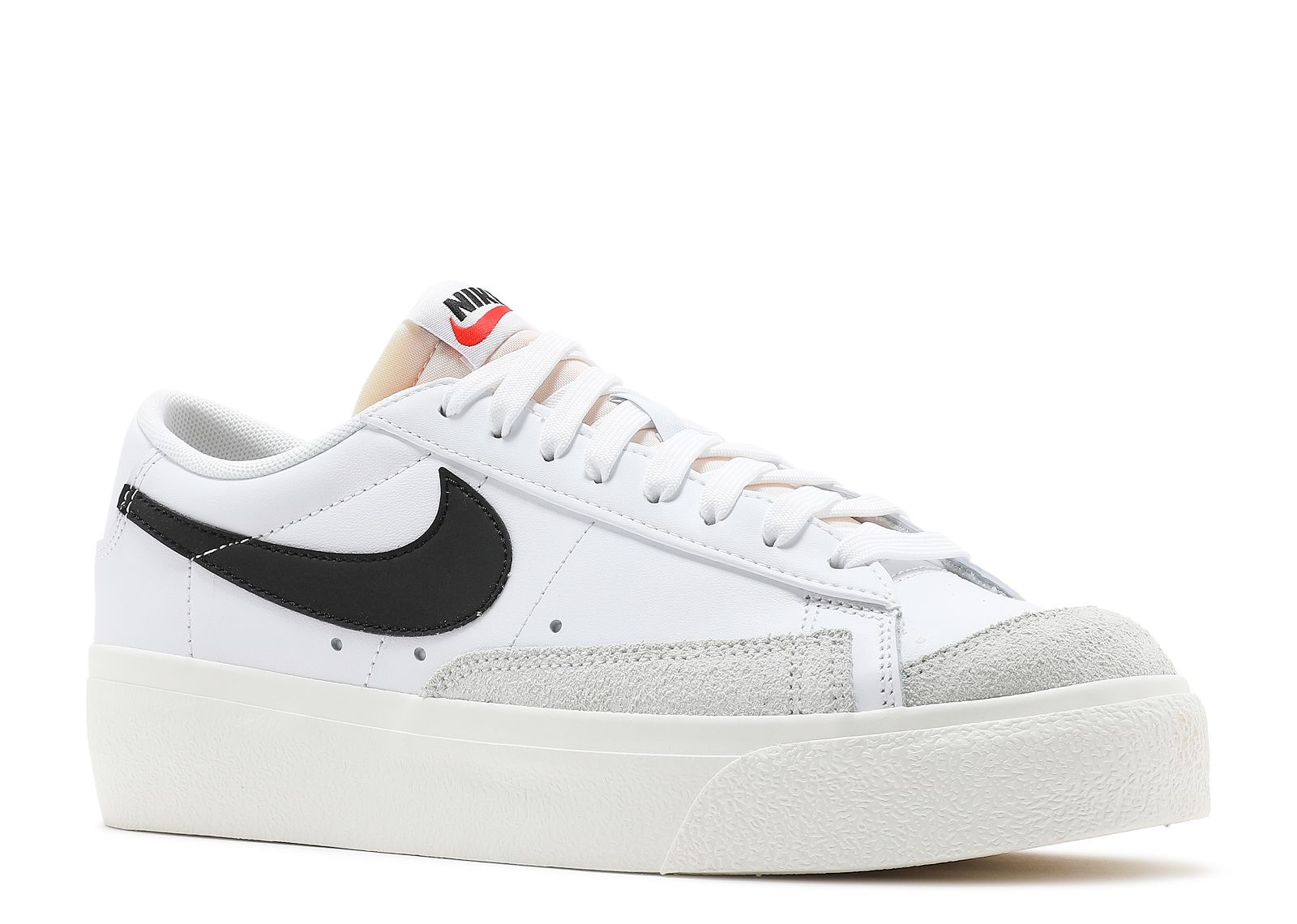 Wmns Blazer Low Platform 'White Black' - Nike - DJ0292 101 - white