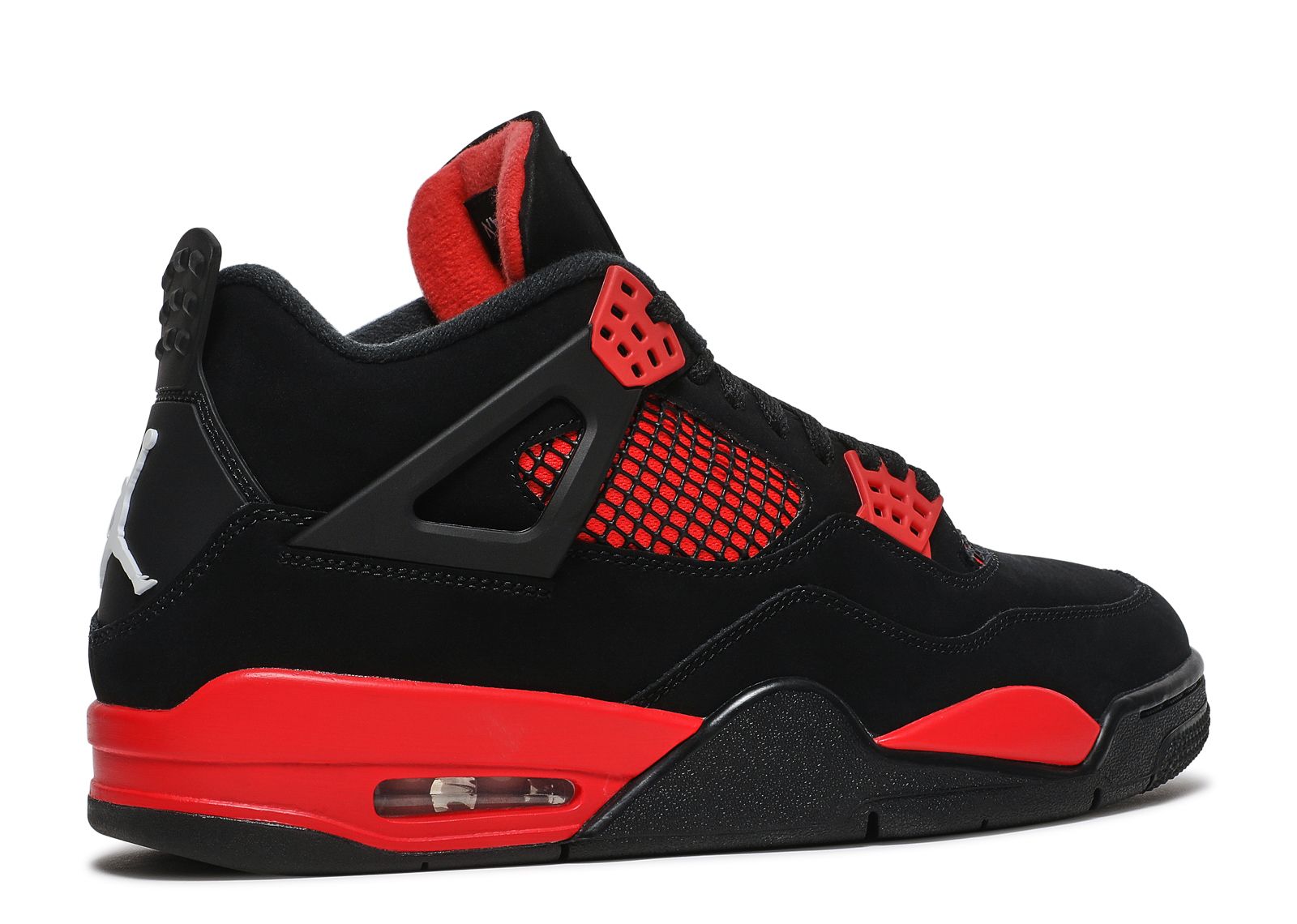 black grey red jordan 4