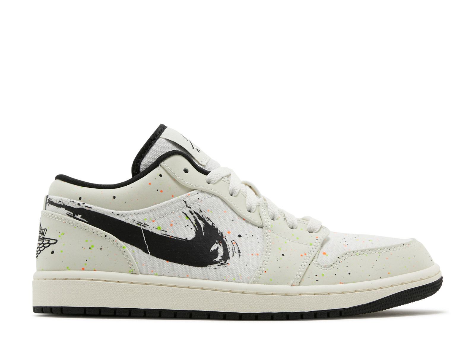 Jordan 1 Low 'Brushstroke Swoosh - Paint Splatter'