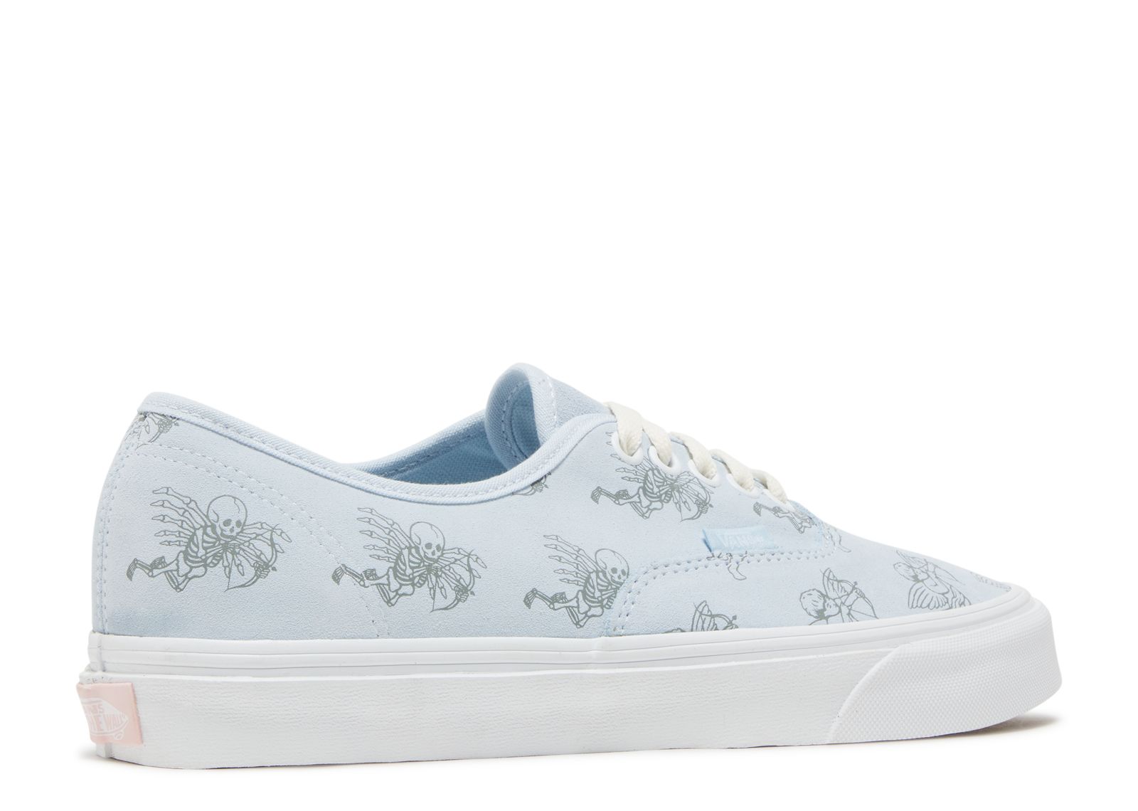 New Vans Authentic high quality Love You To Death Cupid Blue Suede Shoes