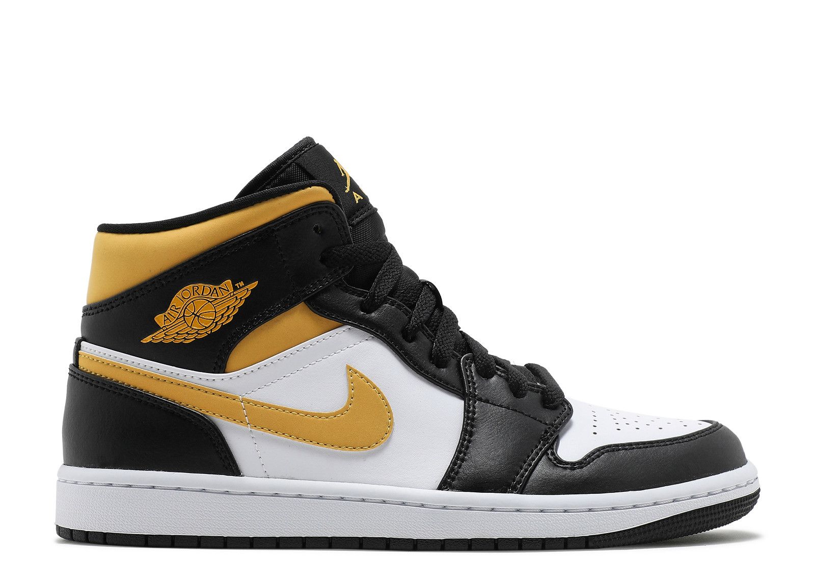 Jordan 1 Mid 'Black University Gold'