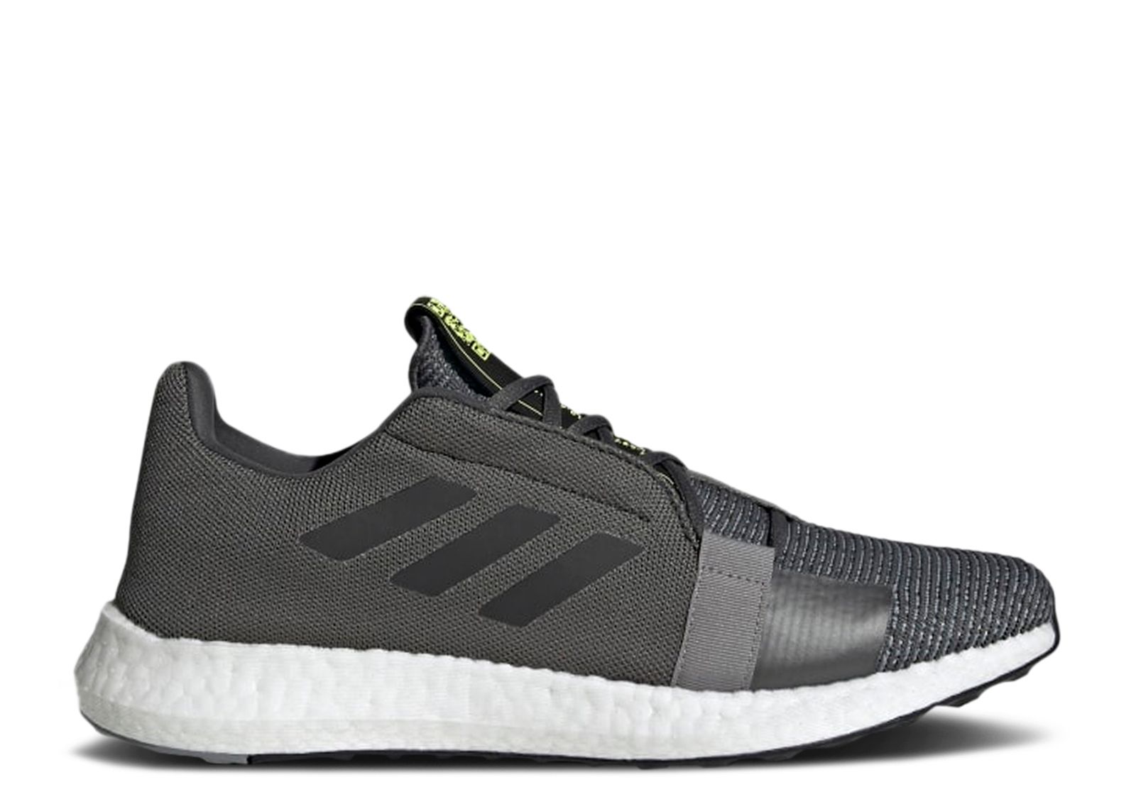 SenseBoost Go 'Grey Black' - Adidas - EF1581 - grey six/core black/solar  yellow | Flight Club
