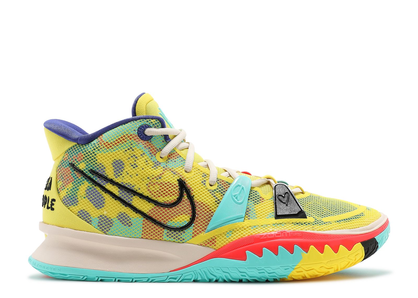 Kyrie 7 '1 World 1 People' - Nike - CQ9326 700 - yellow strike ...