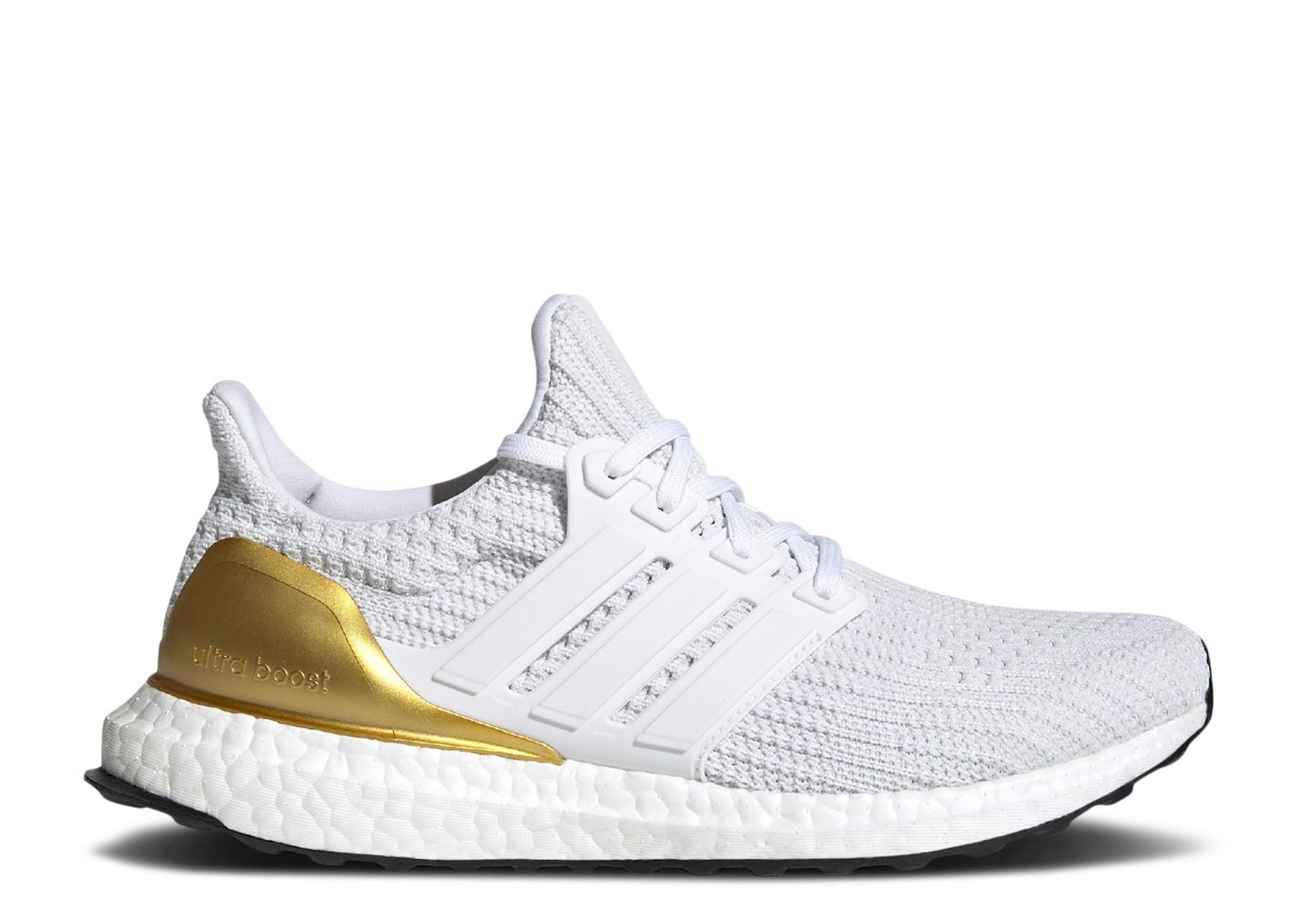 Adidas White and Gold Ultra Boost Sneakers Wmns UltraBoost Slip On DNA  main image 4
