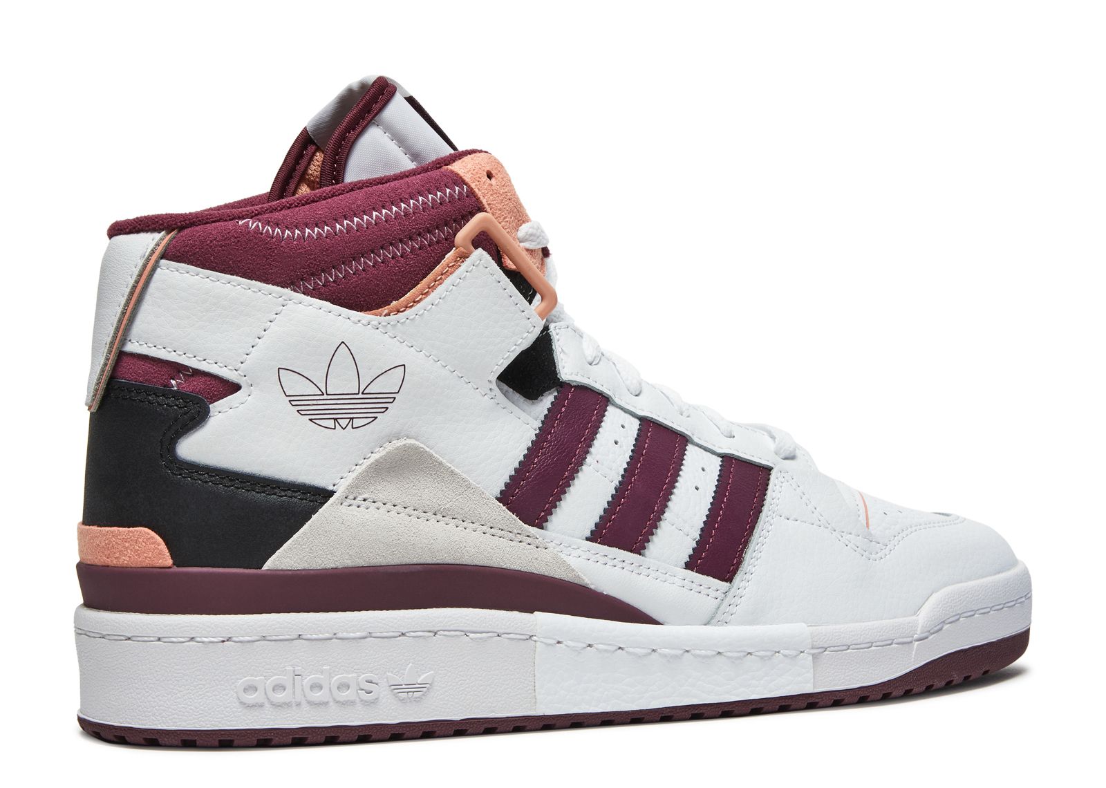 adidas forum exhibit mid white victory crimson