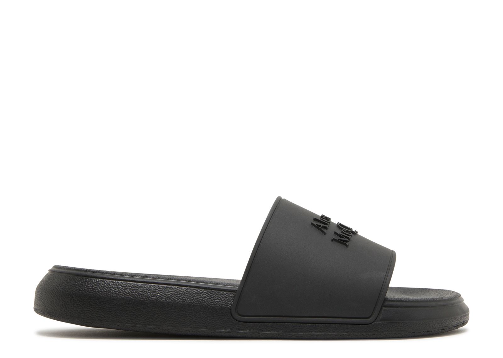 【alexander mcqueen】logo slide / 666983 W4QS0 1000 Alexander Mcqueen Wmns Logo Slides 'Black' - Alexander