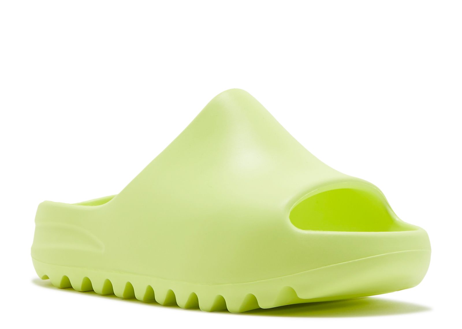 Yeezy Slides Kids 'Glow Green' - Adidas - GX6139 - glow green/glow