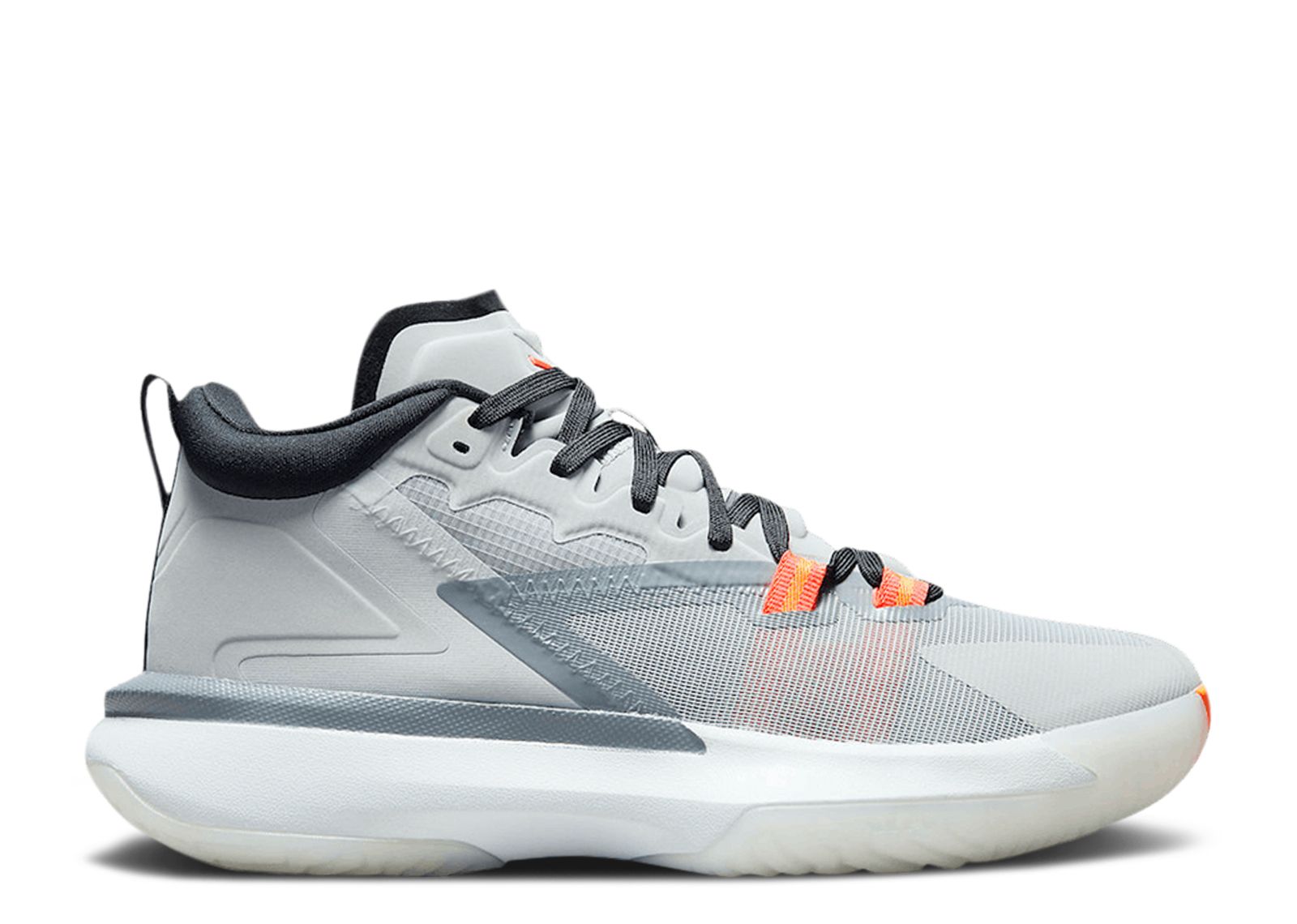 Nike Air Jordan Zion 1 Light Smoke Grey - Men\'s size 8 Jordan Zion 1 Lt Smoke Grey/ Total Orange-Smoke Grey | Footshop main image 3