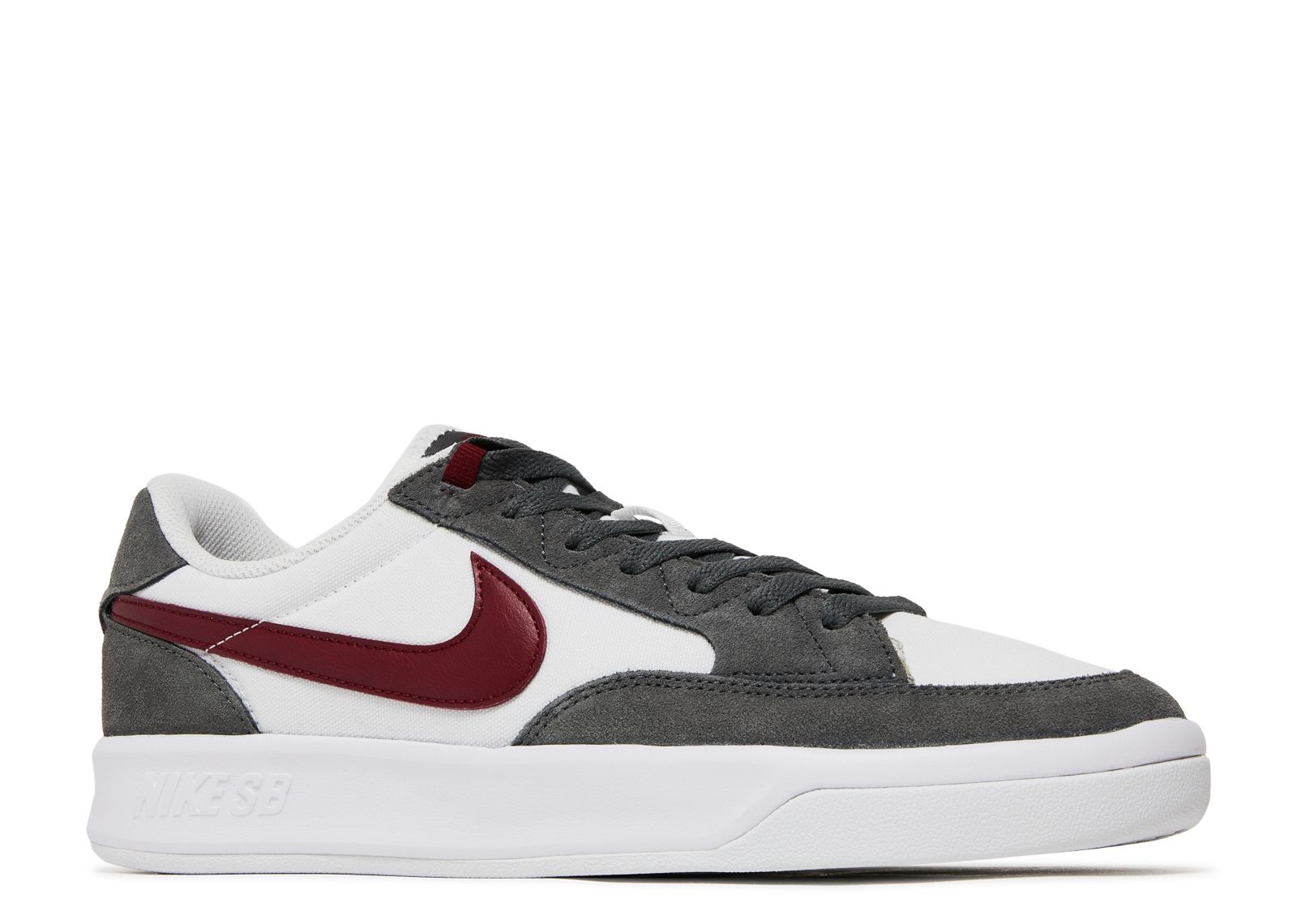 nike sb adversary premium trainers in red and grey