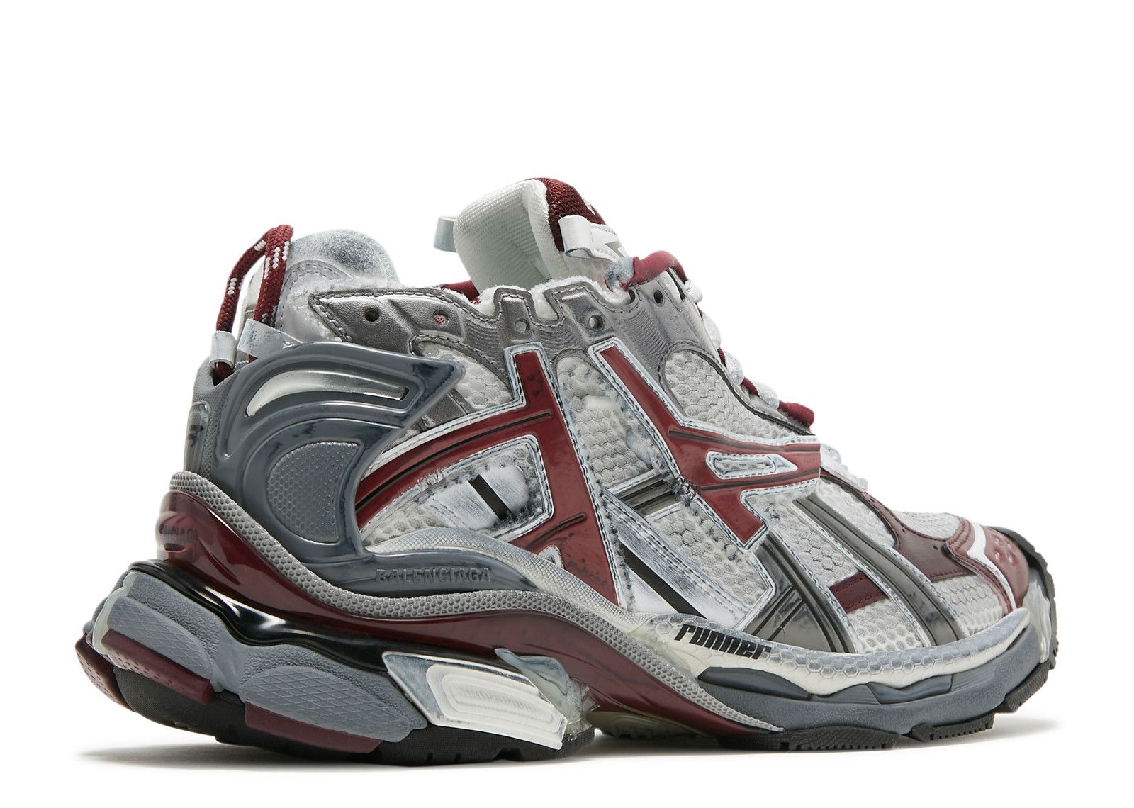 Balenciaga Runners – Size 11 – Burgundy/White/Black. Balenciaga Runner Sneaker  main image 4