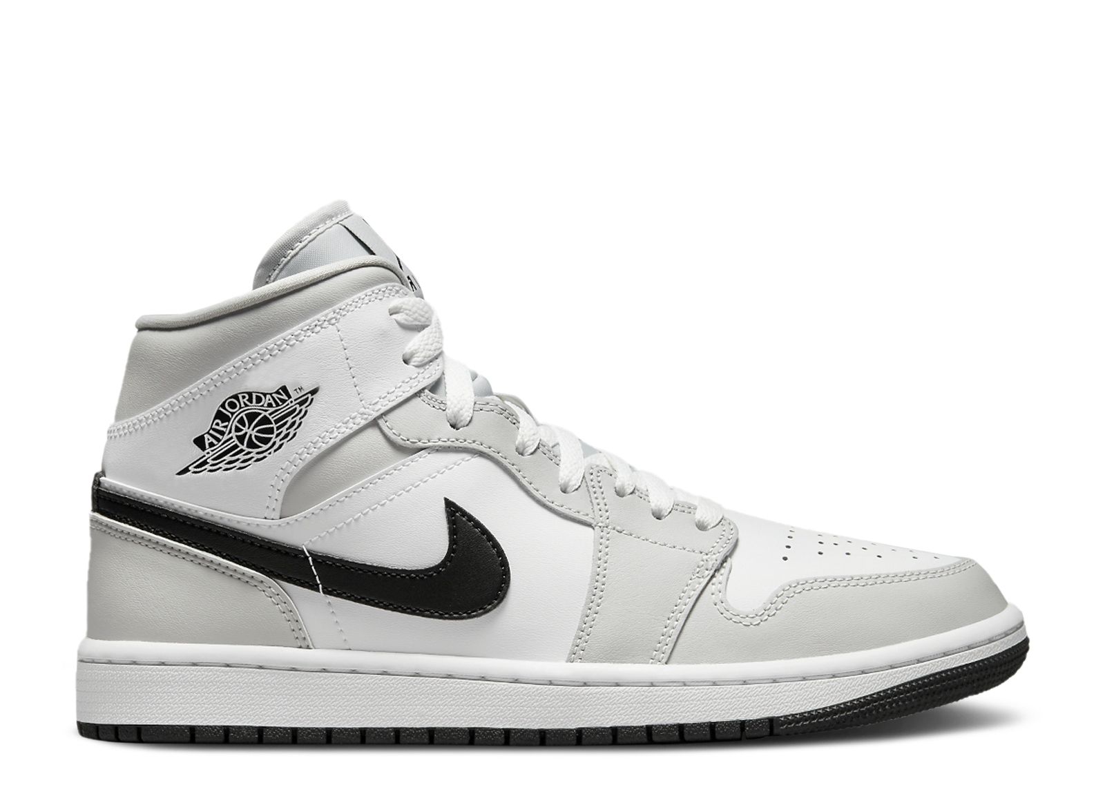 Wmns Jordan 1 Mid 'Grey Fog' - Air Jordan - BQ6472 015 - white/light smoke  grey/black | Flight Club