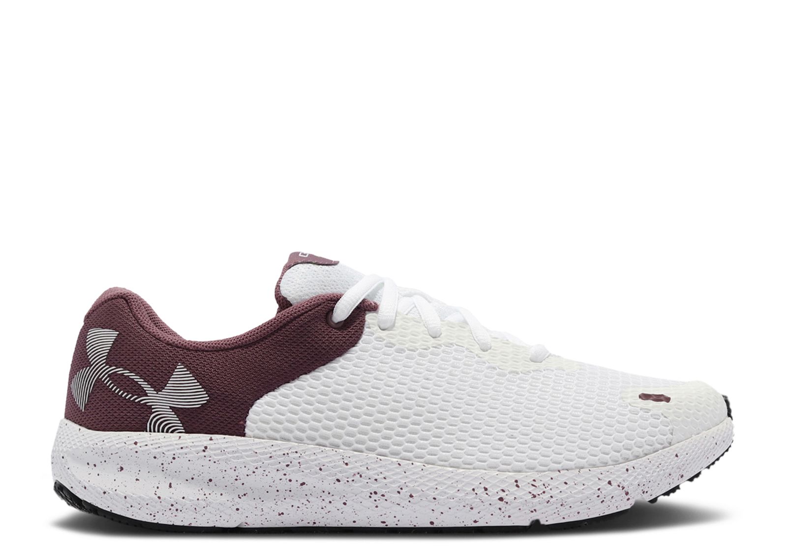 Wmns Charged Pursuit 2 Big Logo Speckled 'White Ash Plum'