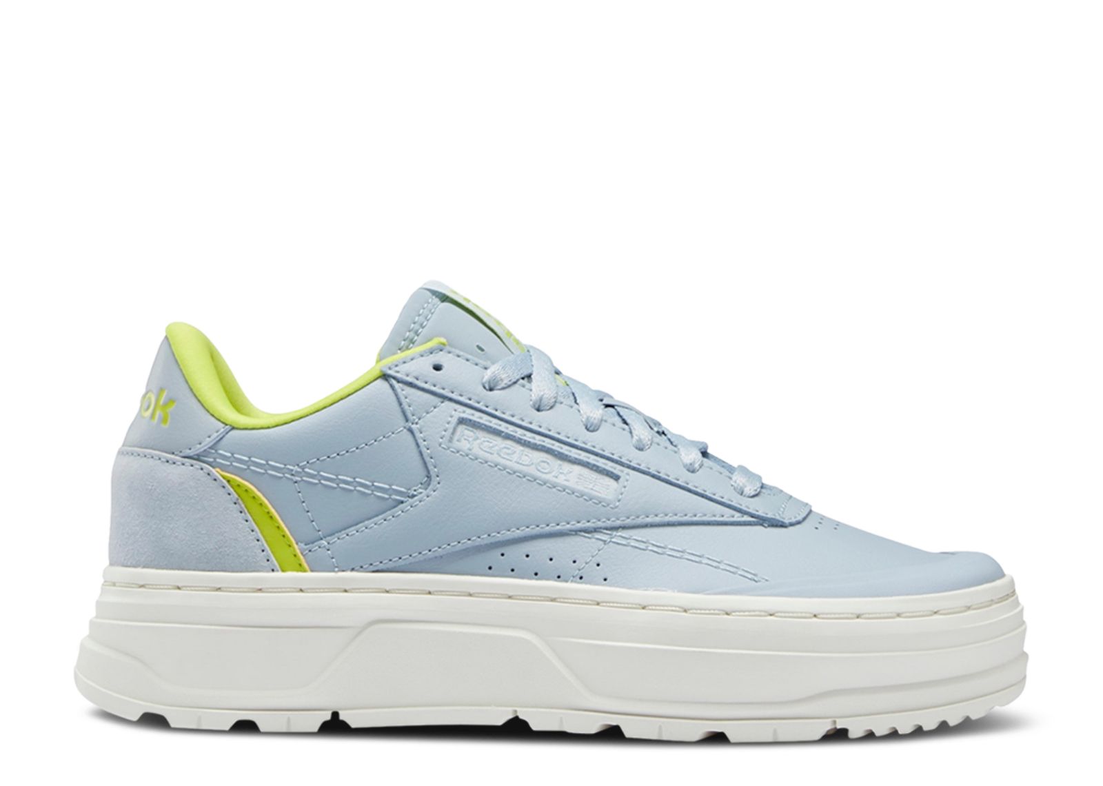 Wmns Club C Double Geo 'Gable Grey Acid Yellow'