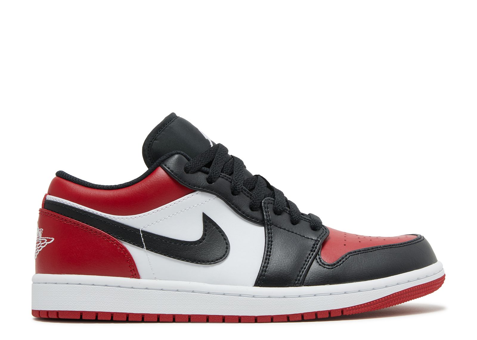 Jordan 1 Low 'Bred Toe' - Air Jordan - 553558 612 - gym red/black/white |  Flight Club