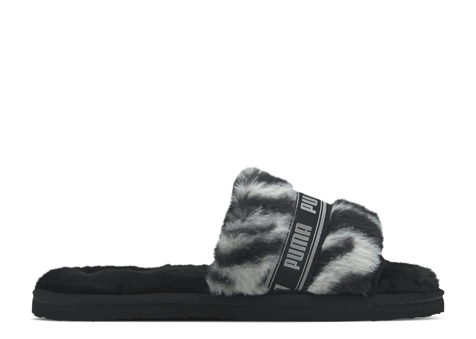 Wmns Fluff Slide 'Wild - Black'