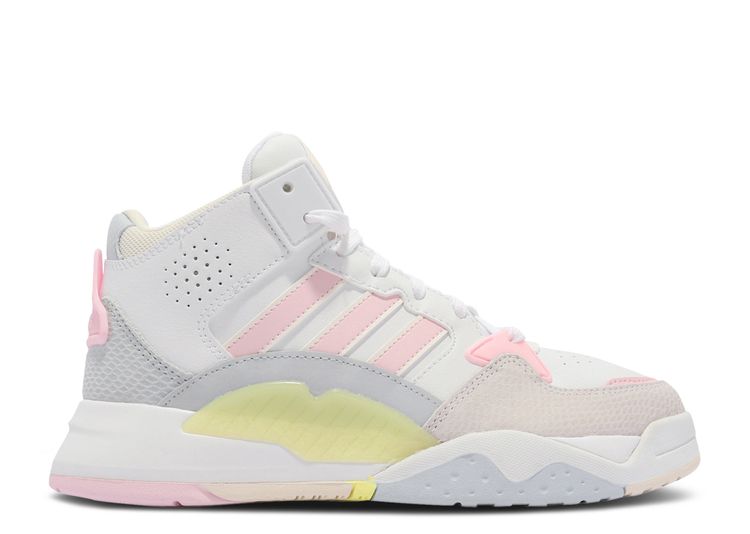 Neo 5th Quarter 'White Pink Yellow' - Adidas - FY6640 - footwear  white/light grey/pink/hi-res yellow | Flight Club