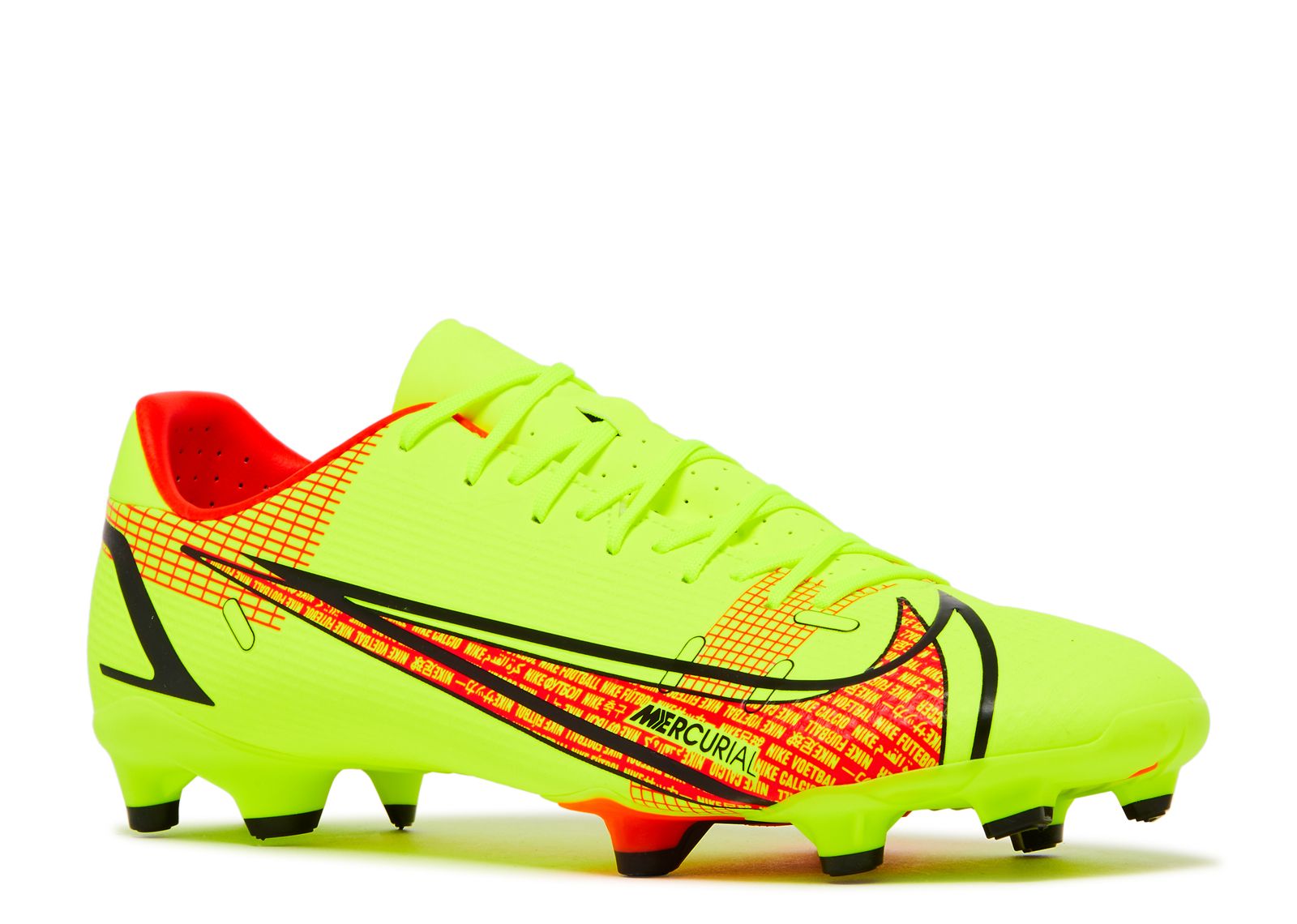 Nike Vapor 14 Academy FG/MG Volt Crimson Soccer Cleats CU5691-760 Sz 11.5 Amazon.com | Nike Junior Vapor 14 Club Football Boots - Volt  main image 4