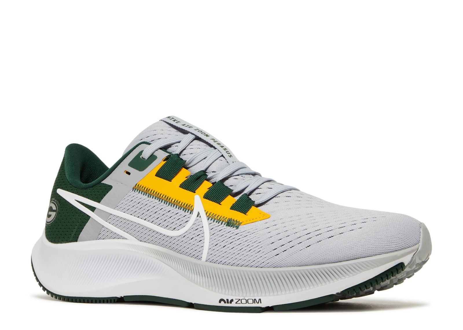 New Mens Nike Air Zoom Pegasus 38 Green Bay Packers Sneakers DJ0844 001  Size 8.5