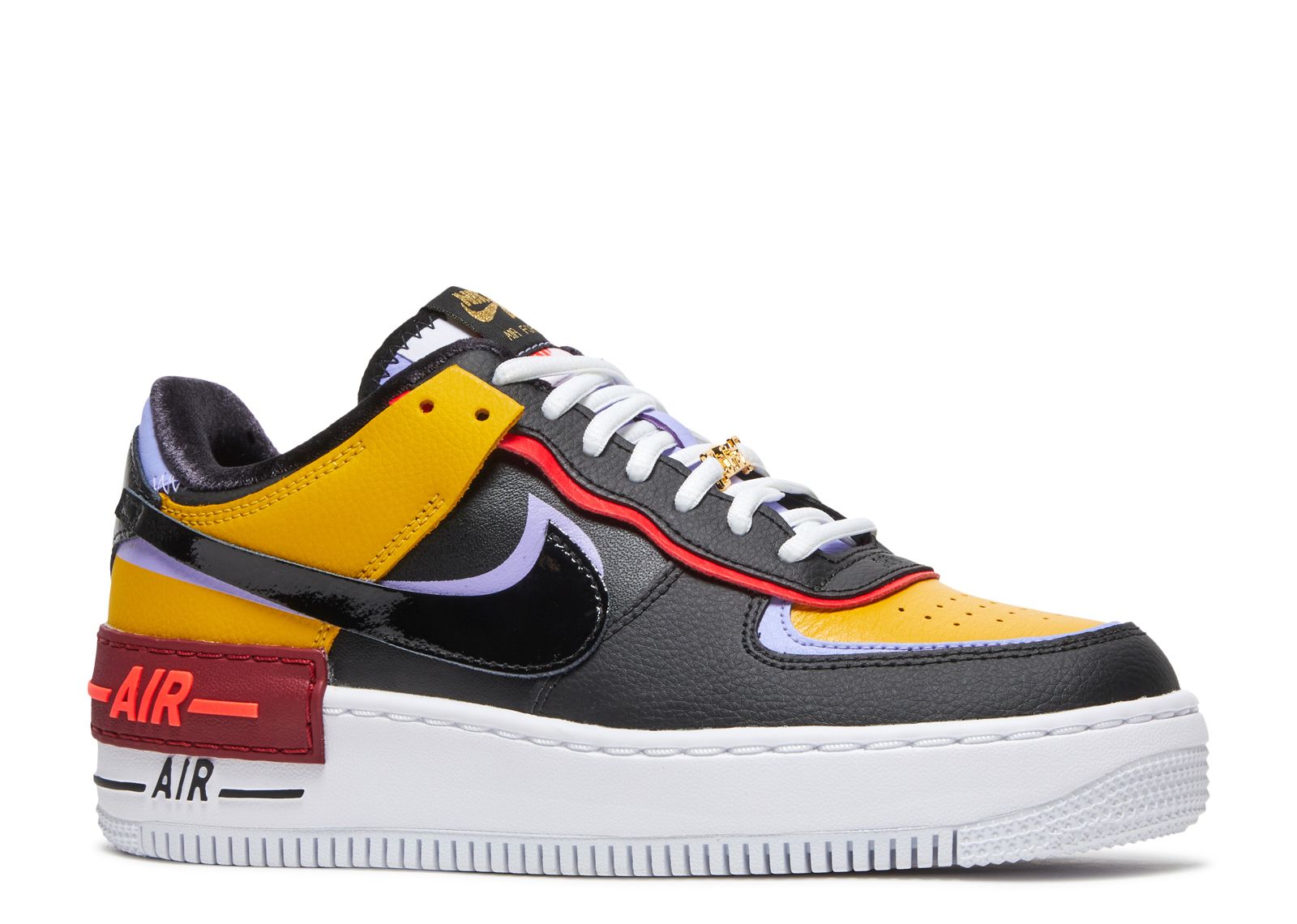 nike air force 1 shadow black white pink