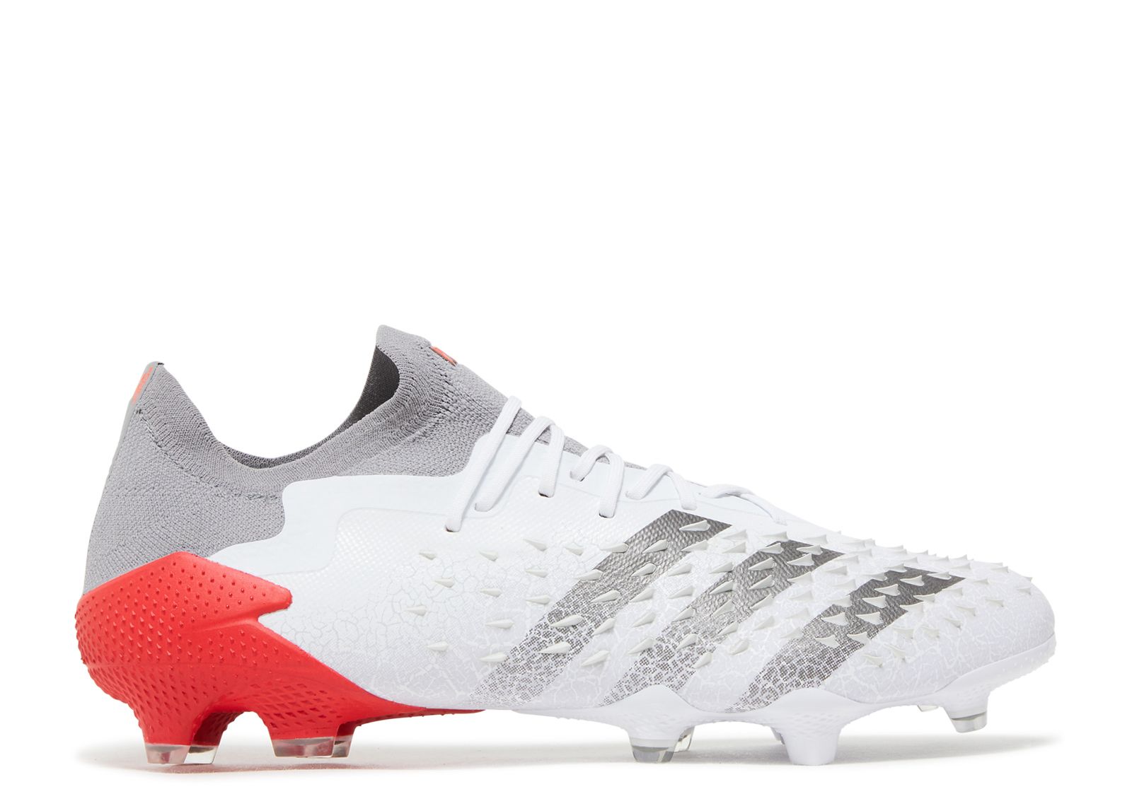 Predator Freak.1 Low FG 'White Solar Red' - Adidas - FY6263