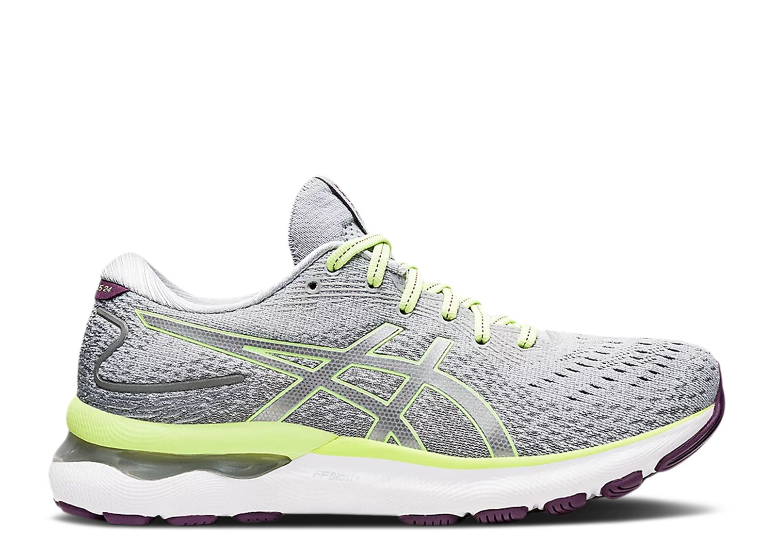 Wmns Gel Nimbus 24 'Piedmont Grey Lime Green'