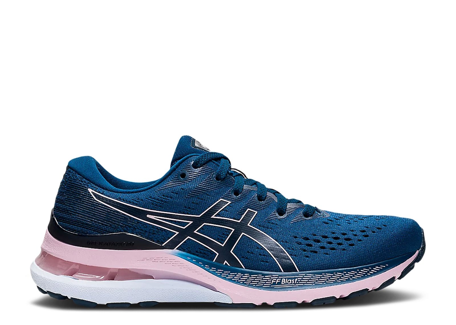 Wmns Gel Kayano 28 Wide 'Mako Blue Barely Rose'