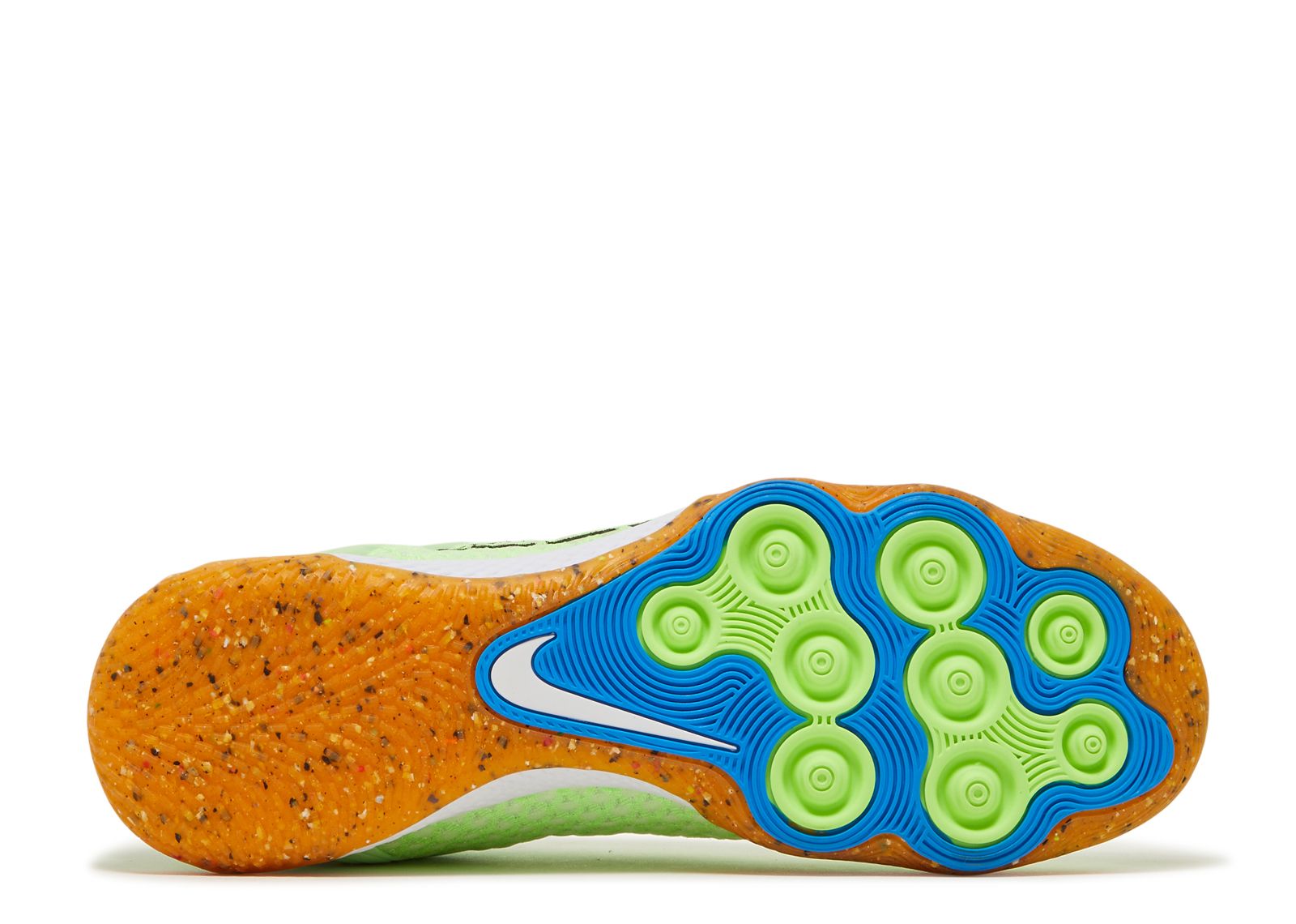 Nike Reactgato React Gato Indoor Soccer Futsal Shoes Lime Glow Sz 7.5 CT0550-343 Nike React Gato IC - Lime Glow/Black/White/Lite Photo Blue main image 4