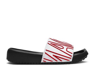 Wmns Jordan Nola Slide 'White Black Gym Red'