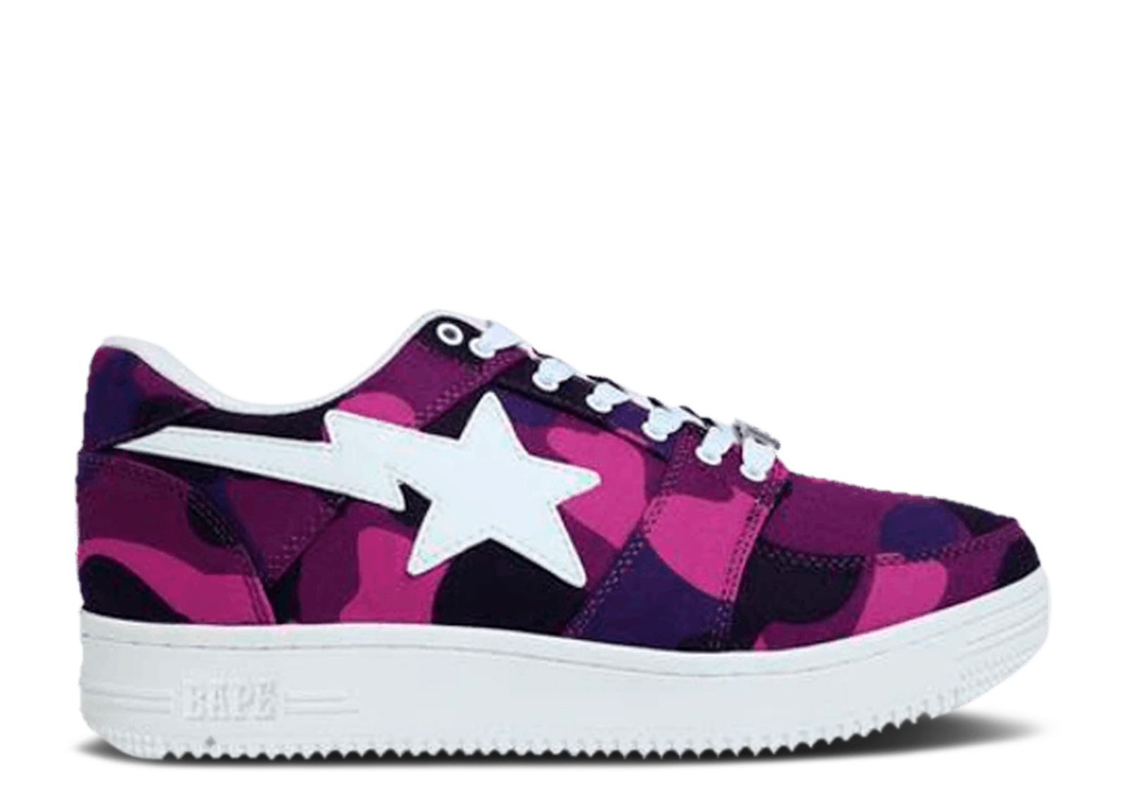 Purple Camo Bape Bapesta good