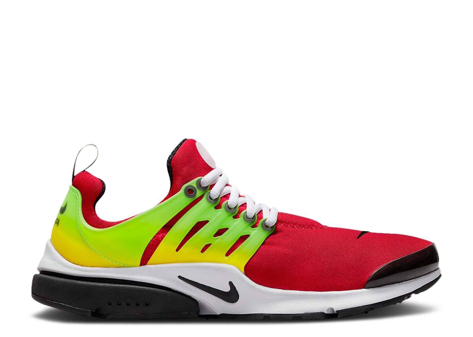 Nike presto red and shops black