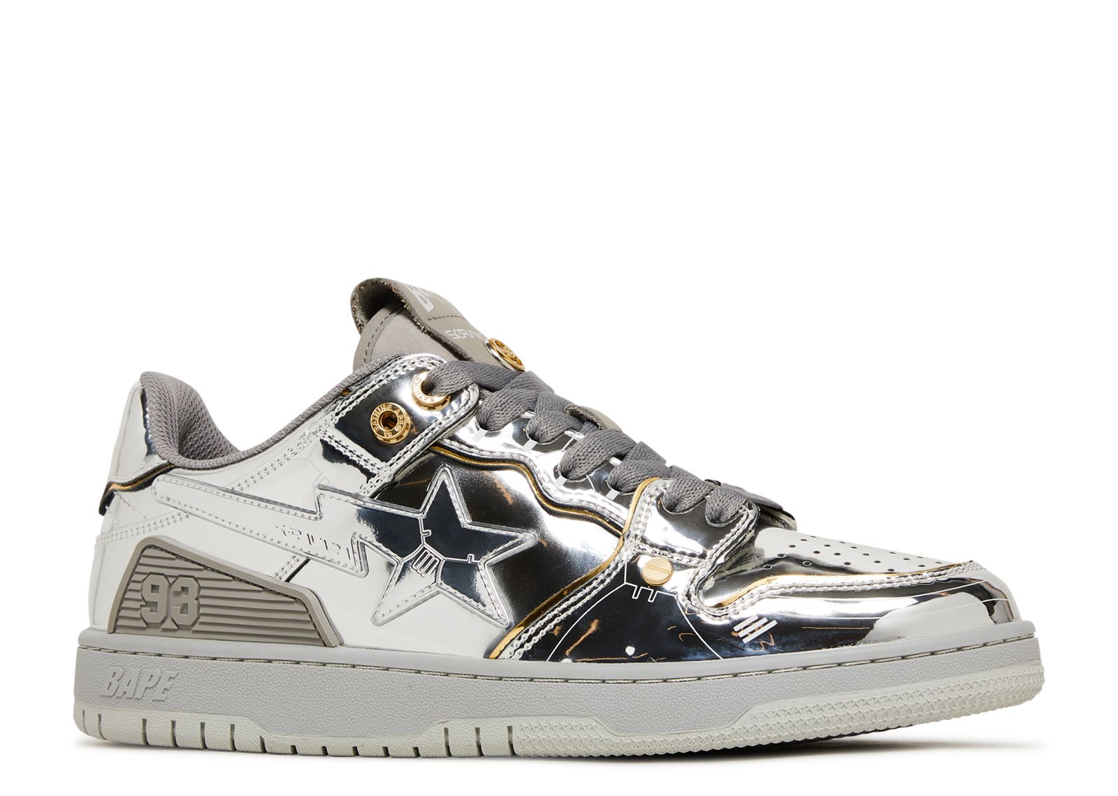 Hajime Sorayama X Sk8 Sta 'Silver' - BAPE - 1H73191918 - silver