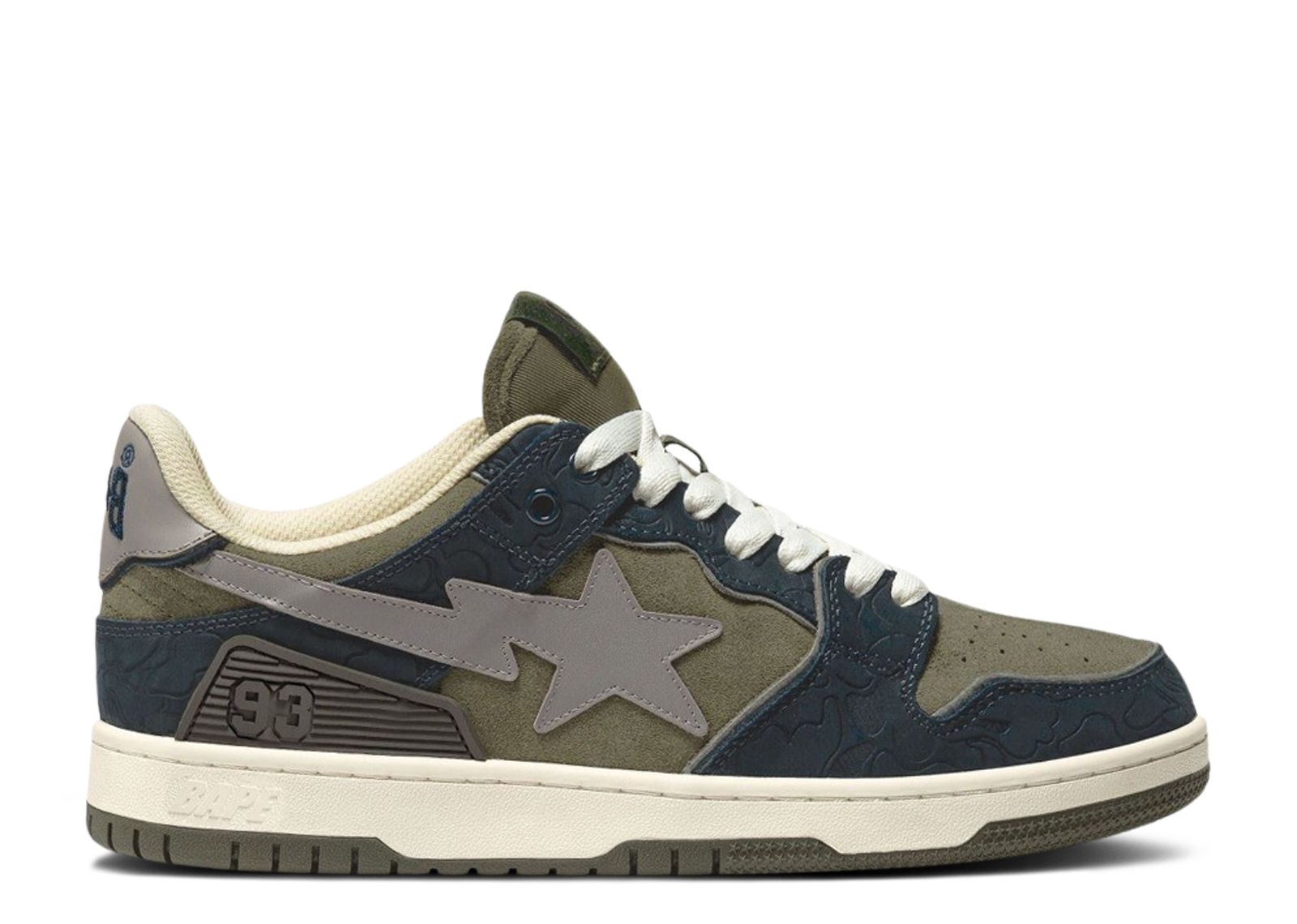 Sk8 Sta 'Army Green Dark Blue' - BAPE - 1H80191019 - army green