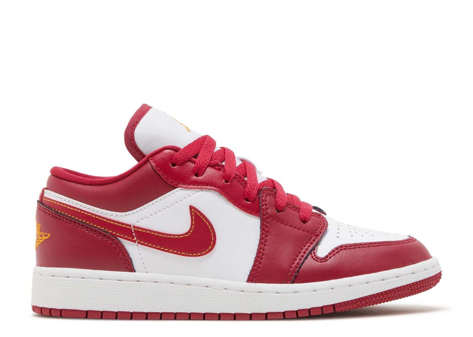 Air Jordan 1 Low Cardinal Red Gold GS 553560-607